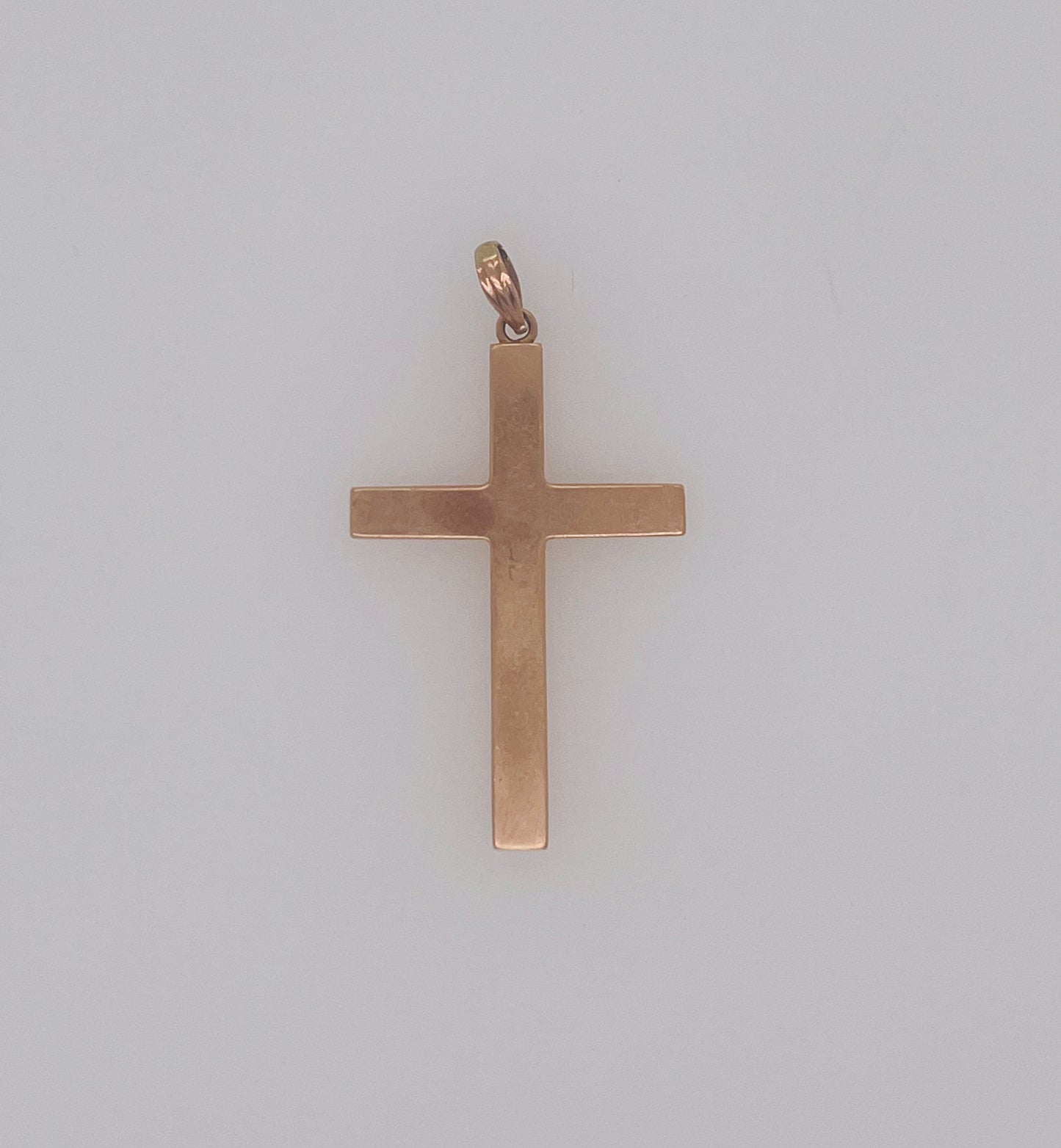 Antique 14k Floral Cross Pendant