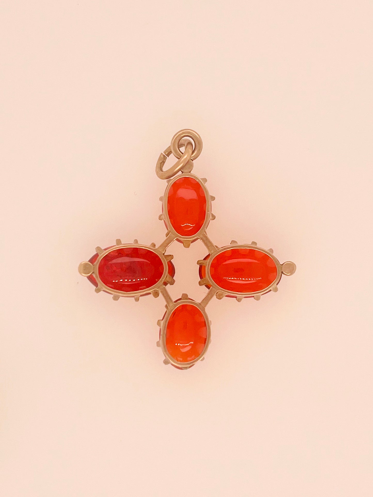Antique Mexican Fire Opal Pendant
