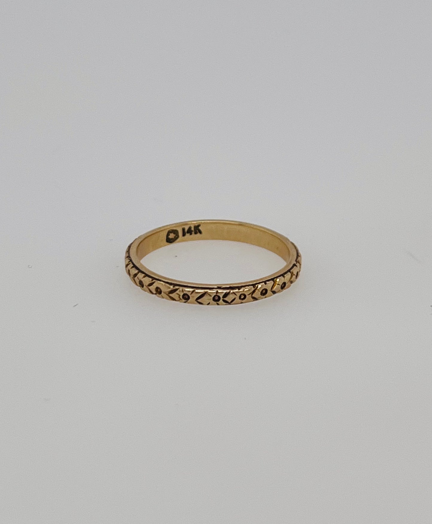 Antique 14k Stacking Band