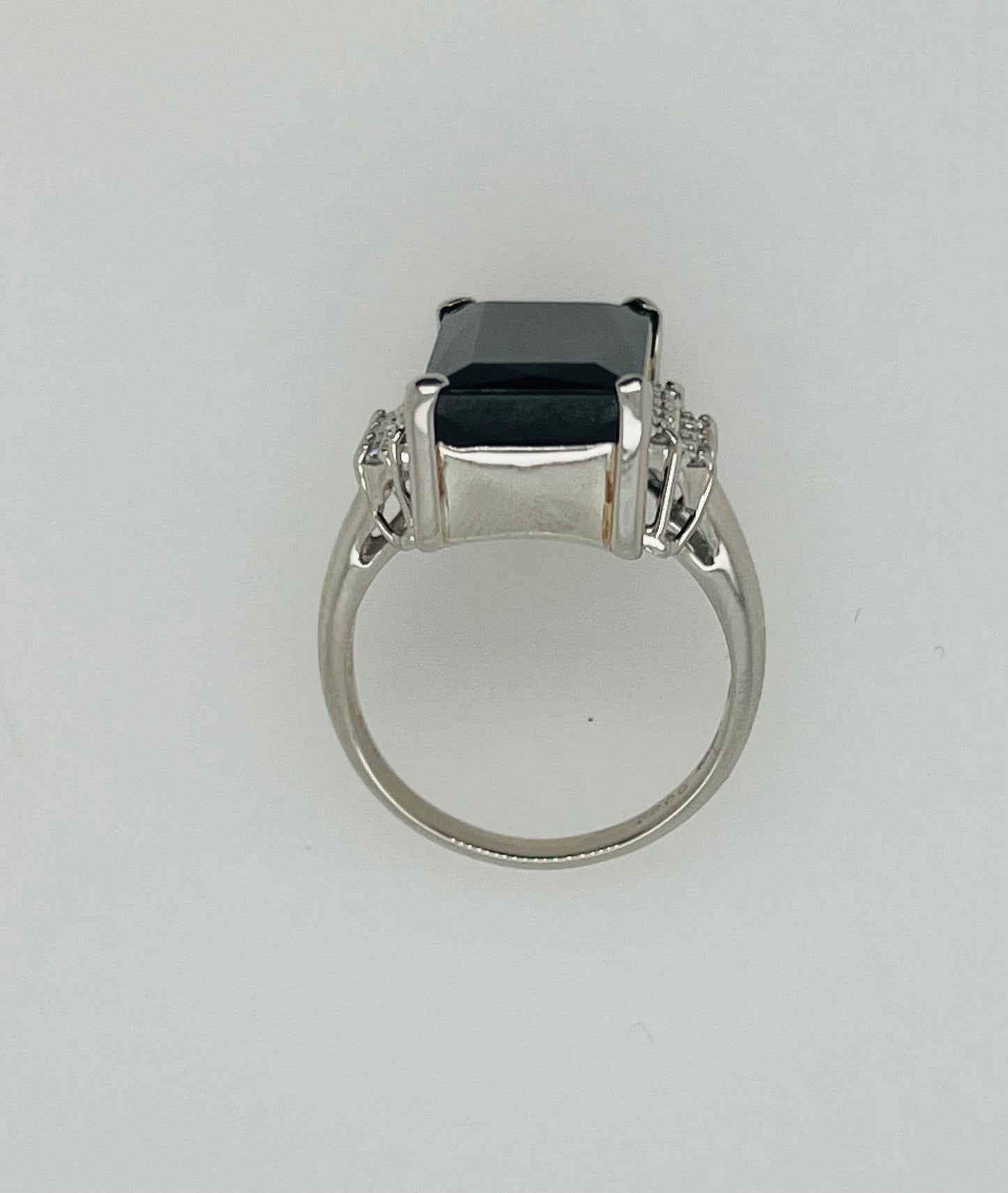 Vintage Platinum Green Tourmaline and Diamond Cocktail Ring