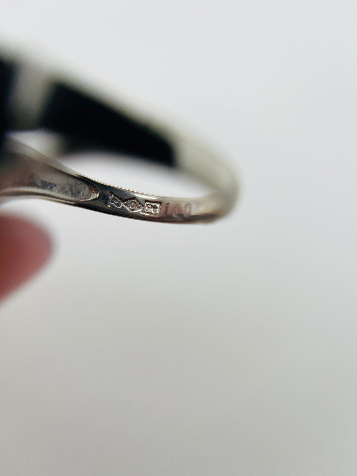 Double Row Diamond and Platinum Band