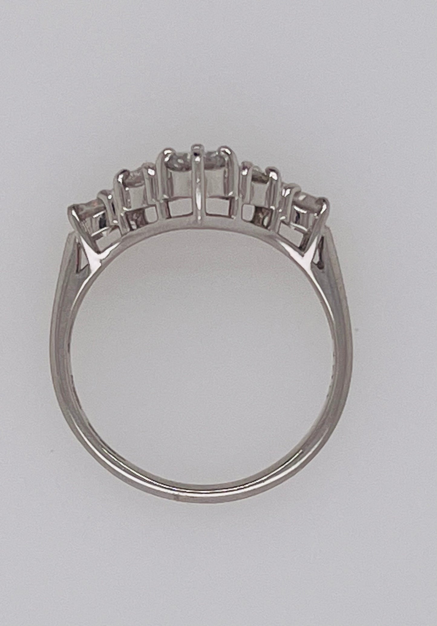 Vintage Diamond and Platinum Chevron Band
