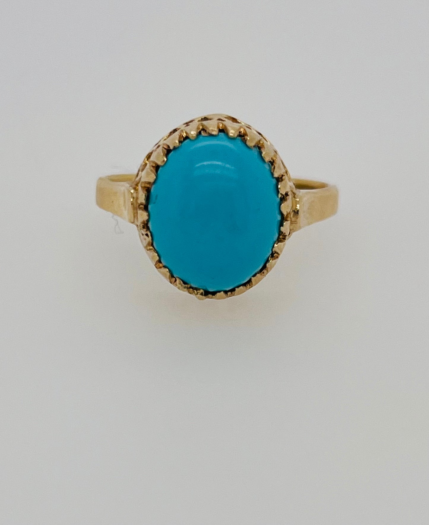 Vintage Persian Turquoise 14k Ring