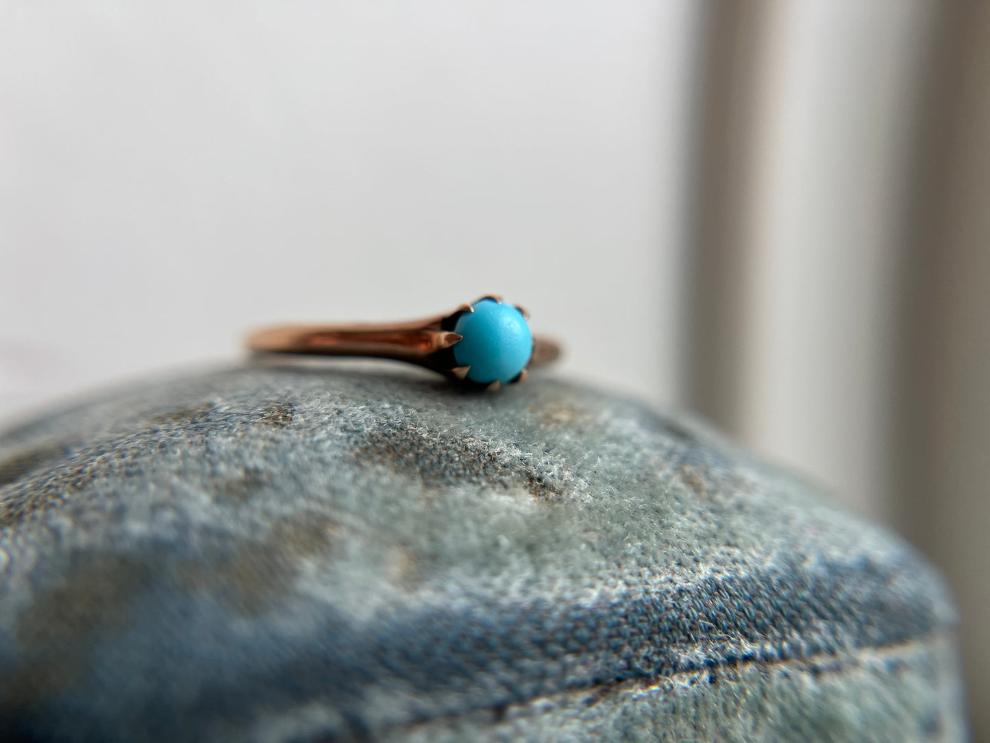 Antique Belcher Setting Turquoise Ring