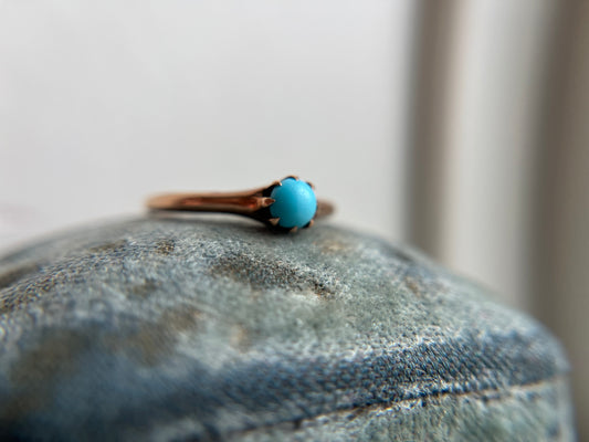Antique Belcher Setting Turquoise Ring