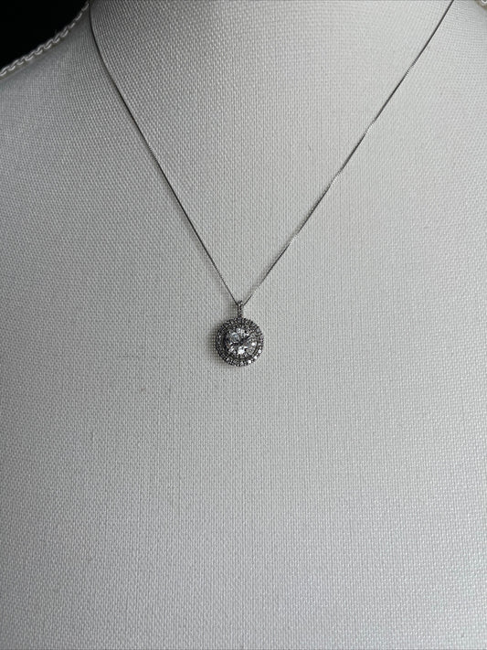 1.33 Platinum Diamond Solitaire Necklace