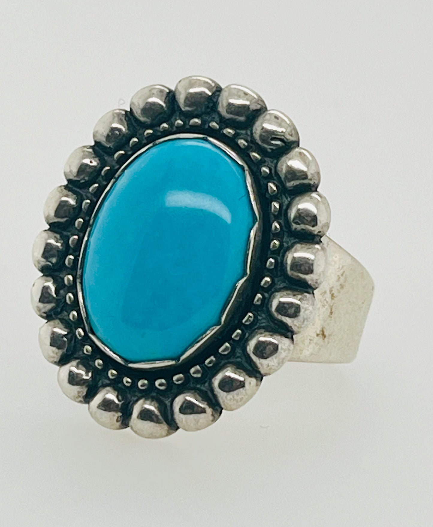 Sterling and Turquoise Statement Ring