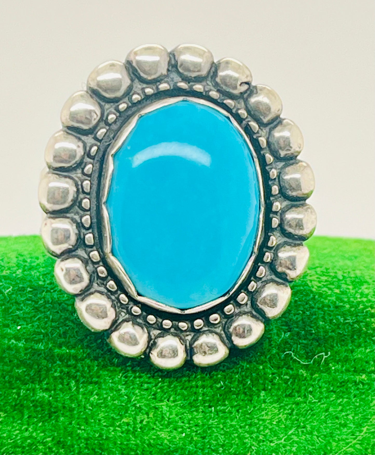 Sterling and Turquoise Statement Ring