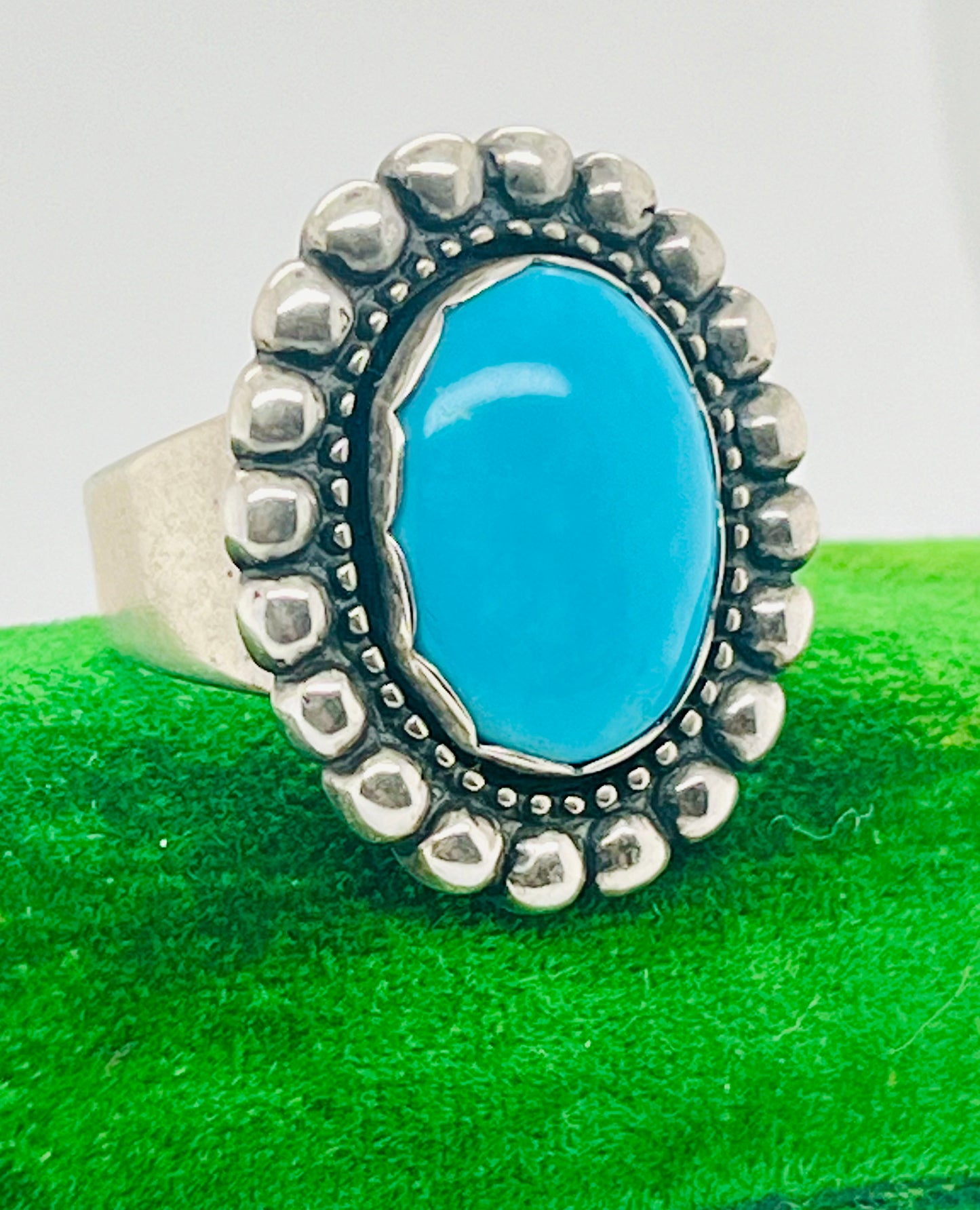 Sterling and Turquoise Statement Ring
