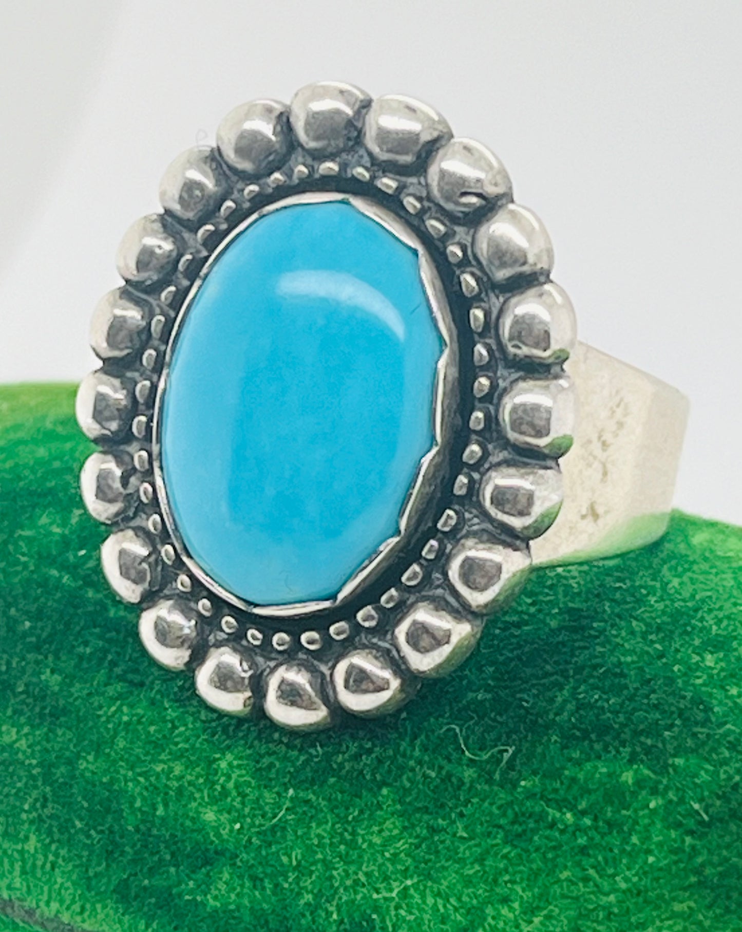 Sterling and Turquoise Statement Ring