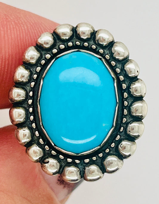 Sterling and Turquoise Statement Ring