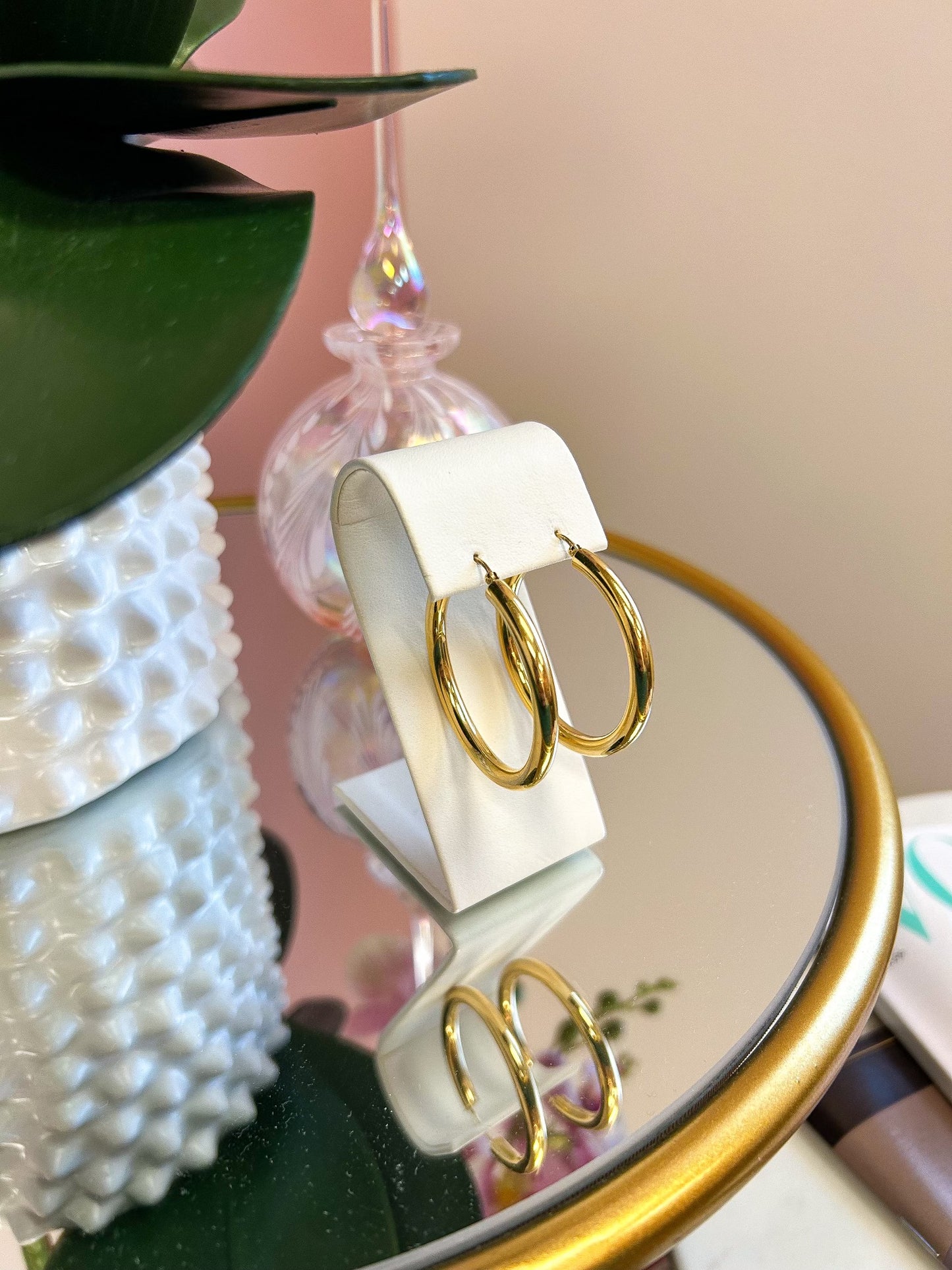 14K Gold Hoops