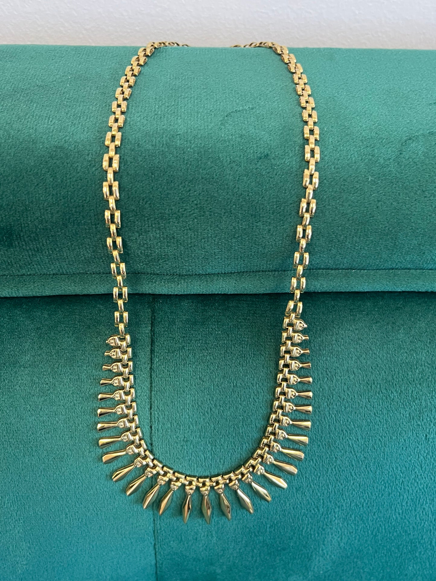 14k Cleopatra Fringe Necklace
