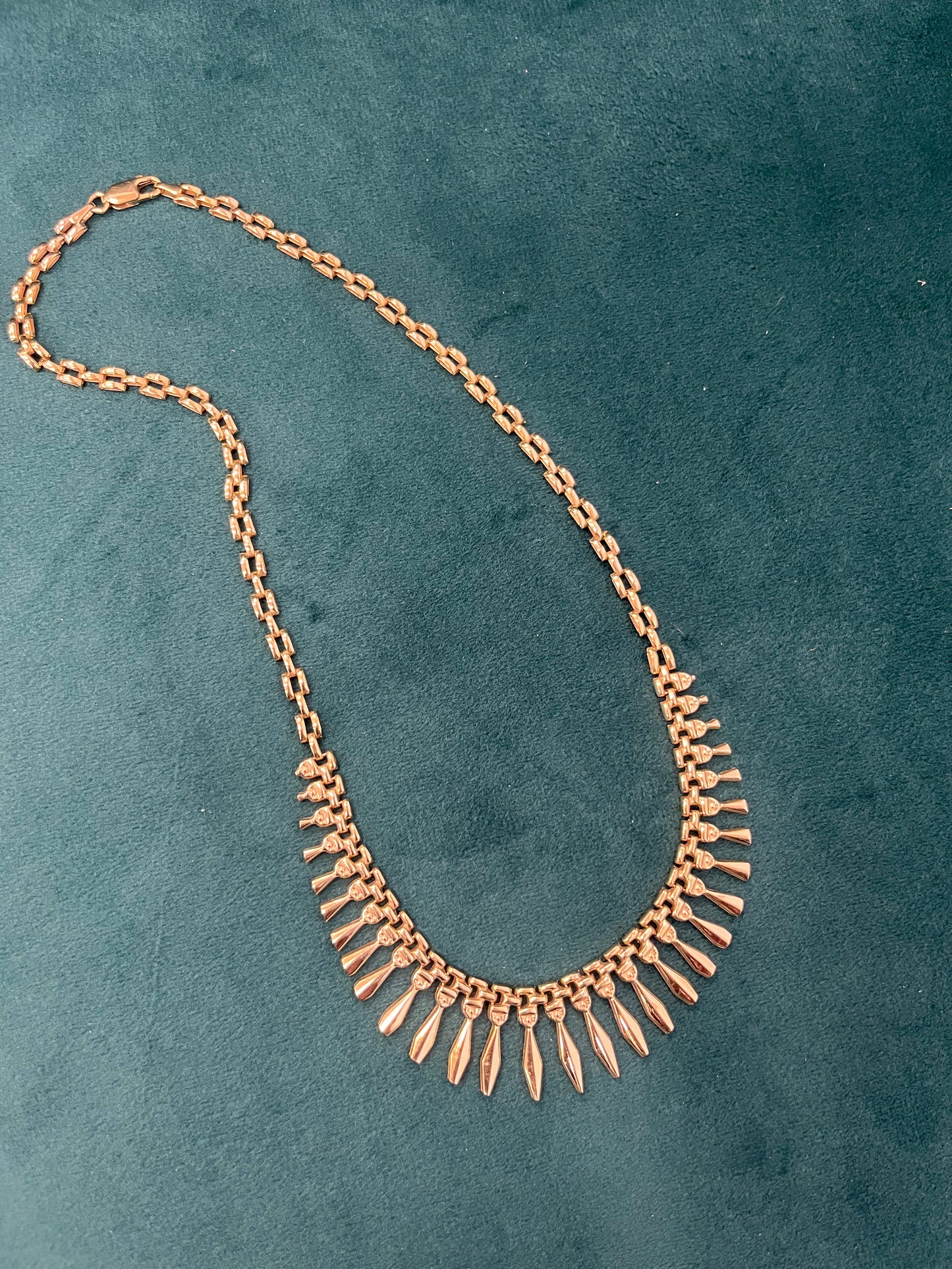 14k Cleopatra Fringe Necklace