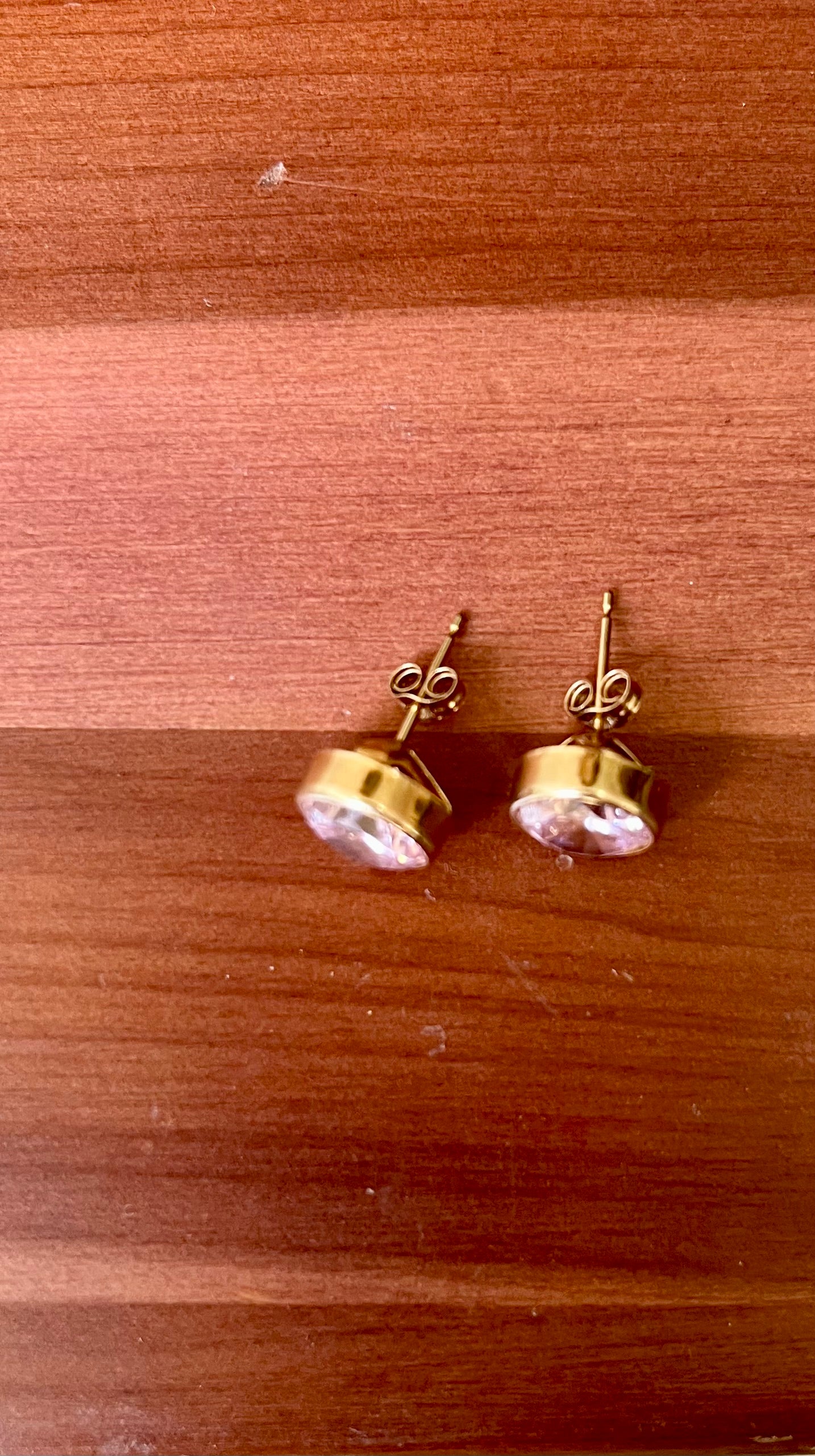 14k Pink Topaz Earrings