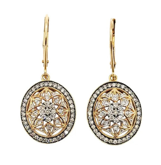 Champangne Diamond Earrings
