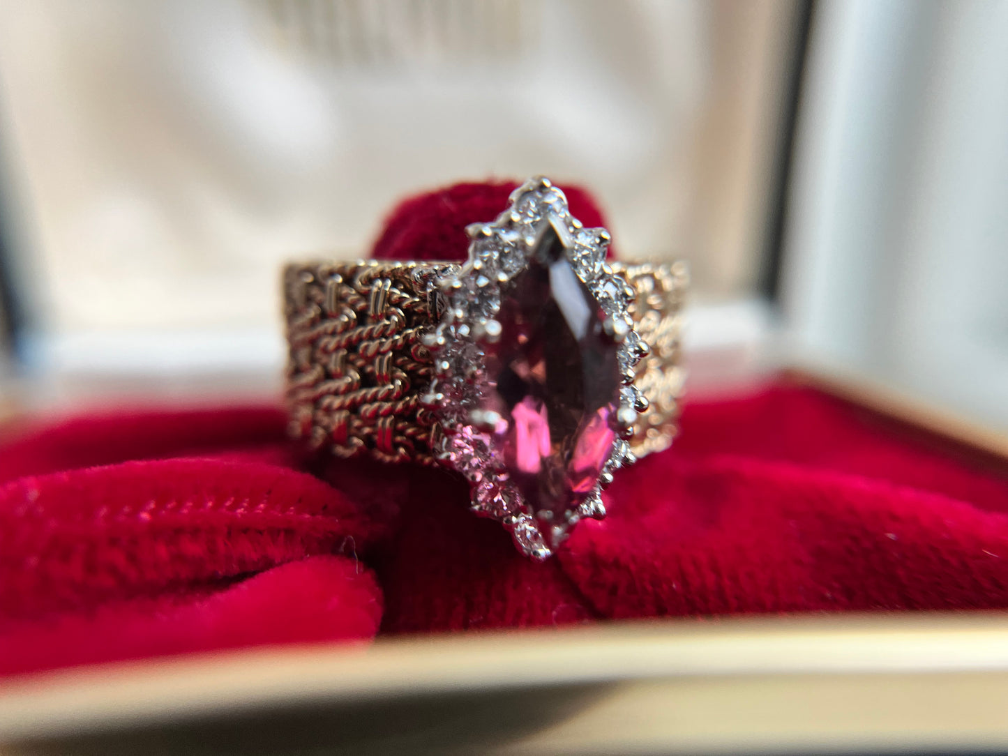 Mixed Metal Tourmaline Ring