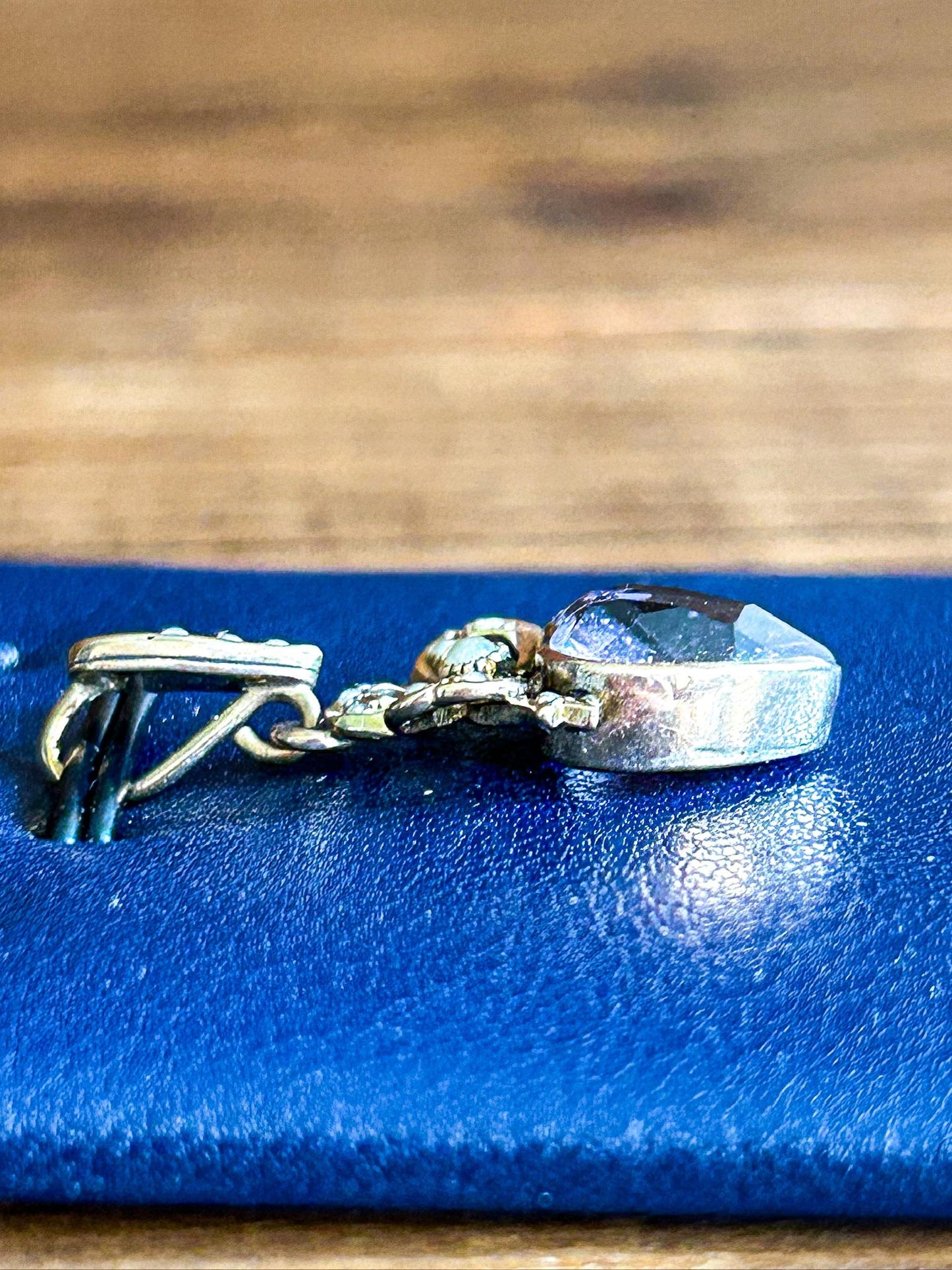 14K Antique Amethyst Heart W/Seed Pearls