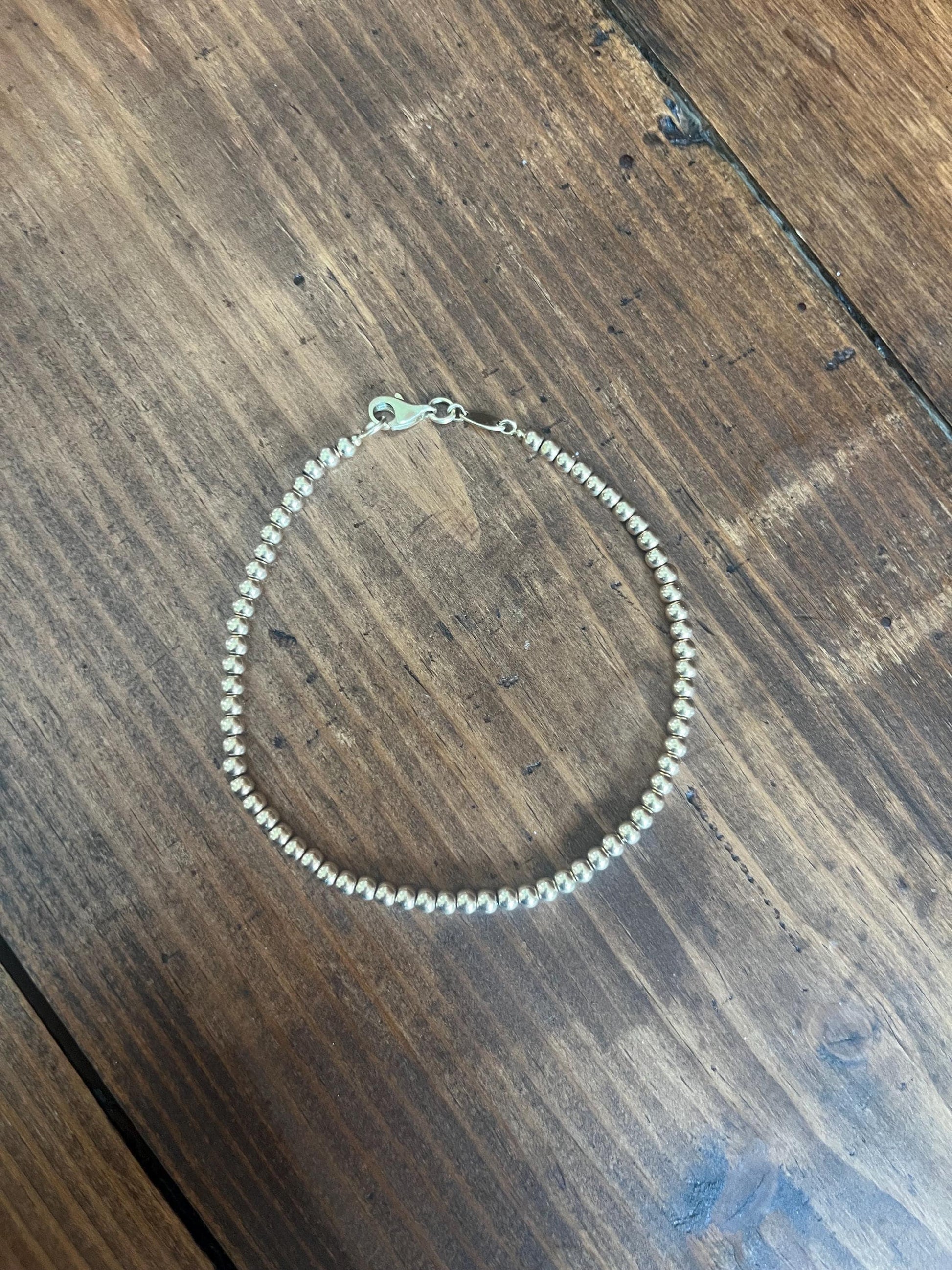 14k Ball Bead Bracelet VINTAGE ESTATE