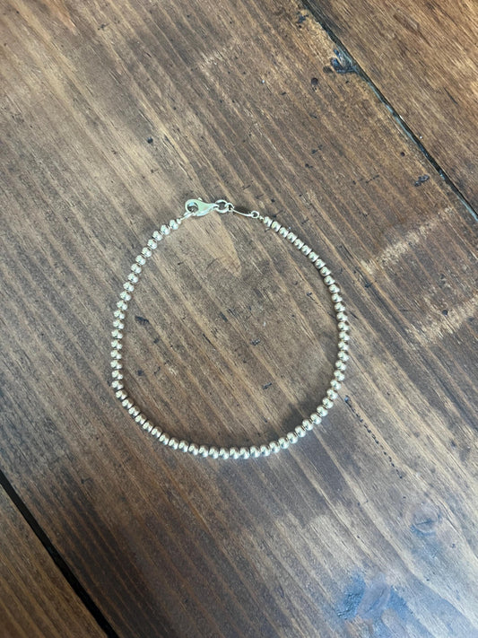 14k Ball Bead Bracelet VINTAGE ESTATE