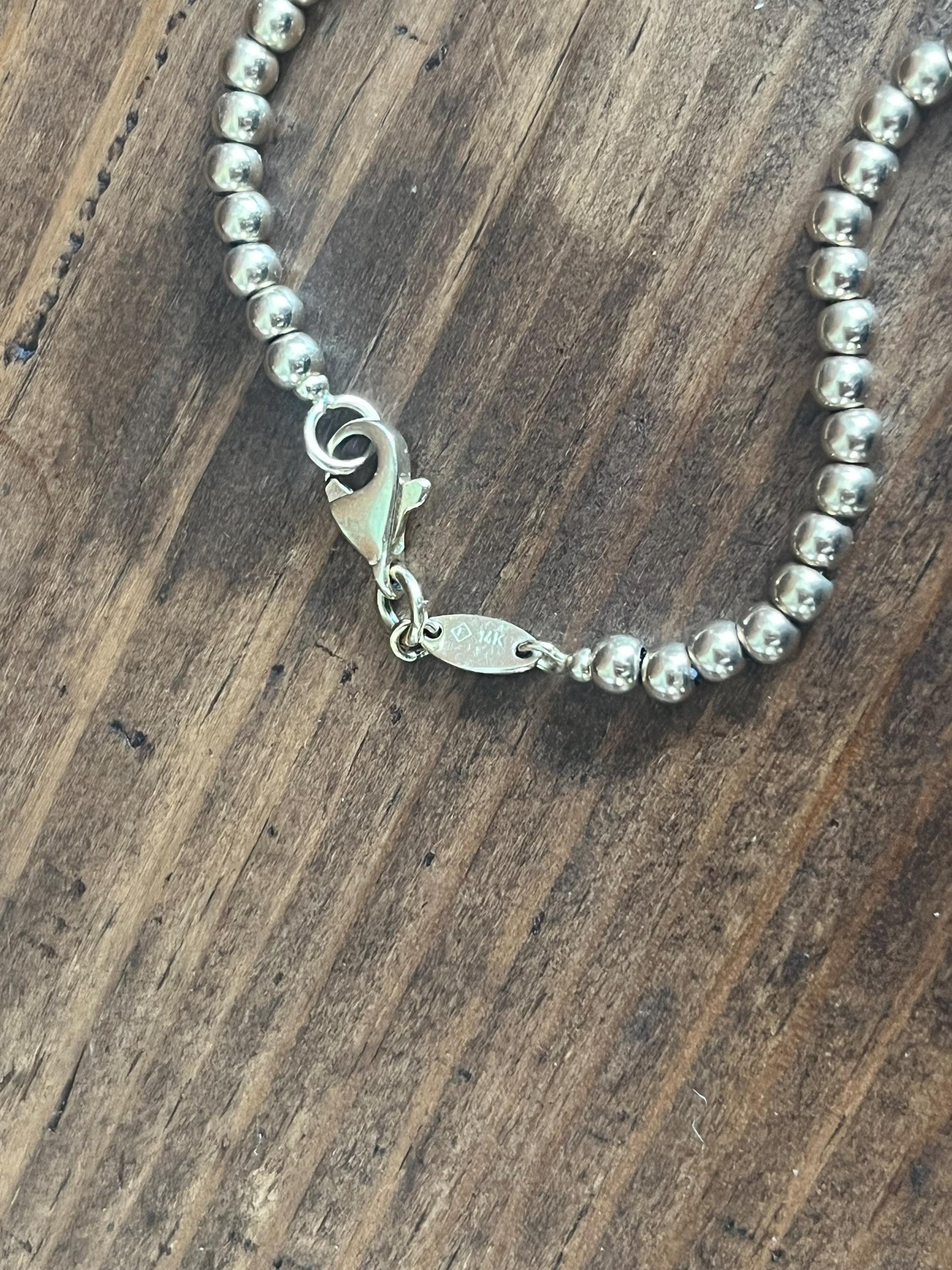14k Ball Bead Bracelet VINTAGE ESTATE