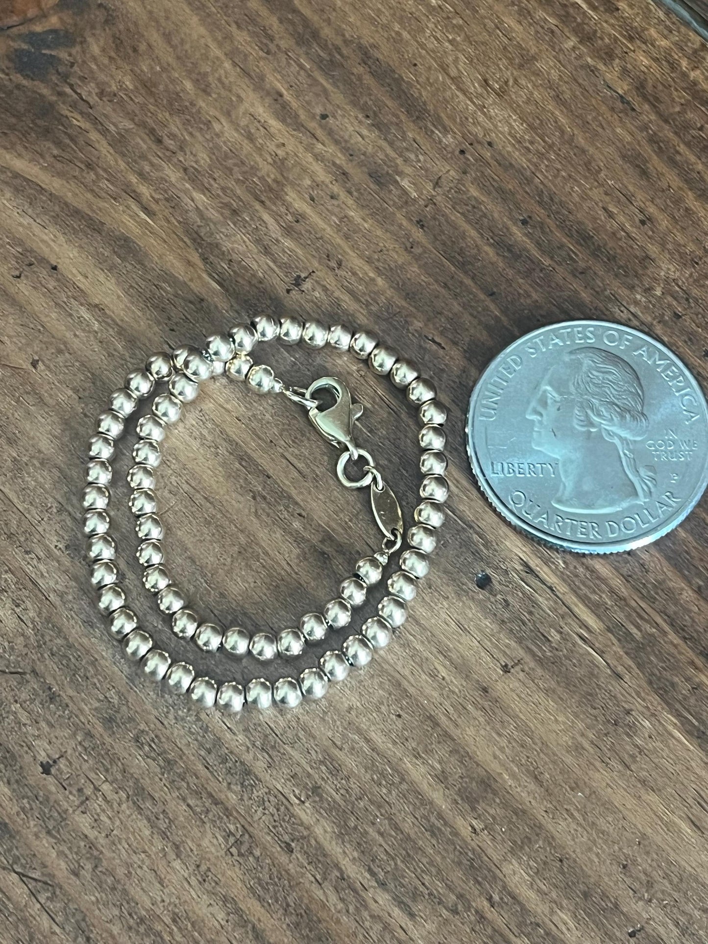 14k Ball Bead Bracelet VINTAGE ESTATE