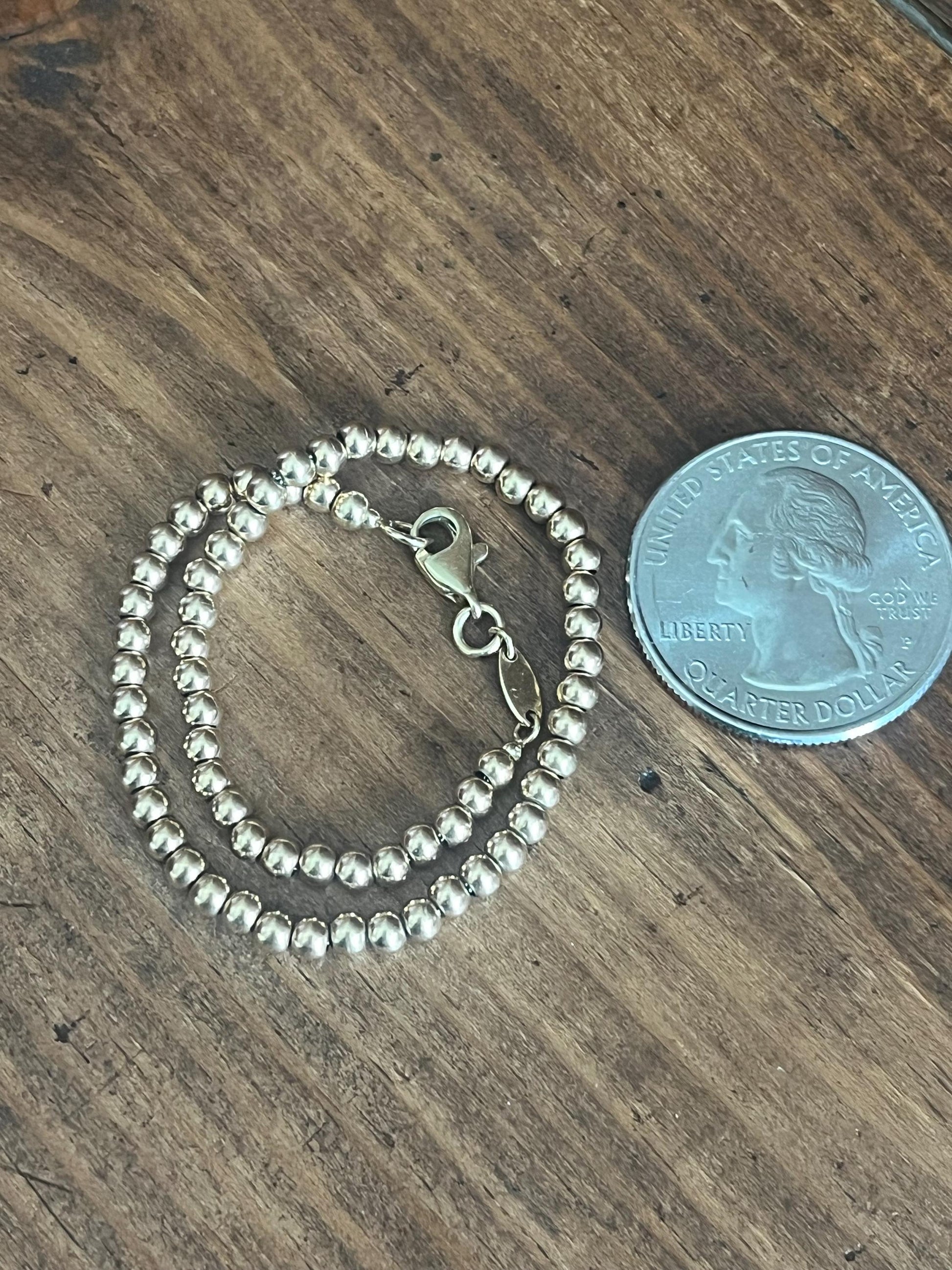 14k Ball Bead Bracelet VINTAGE ESTATE
