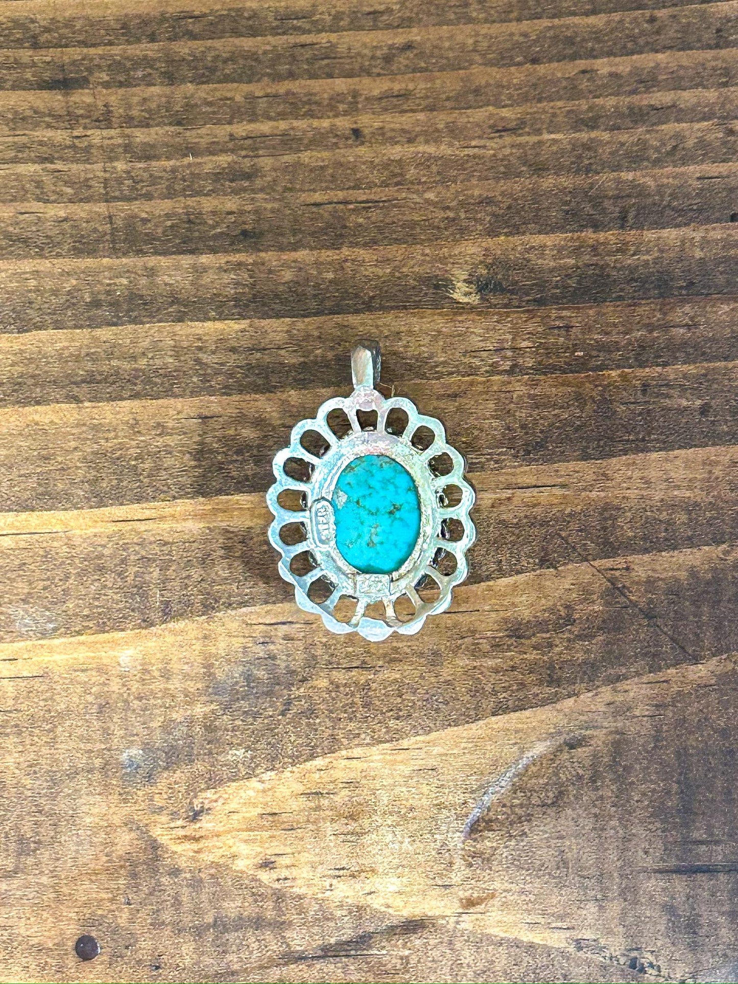 Navajo 925 Turquoise Pendant