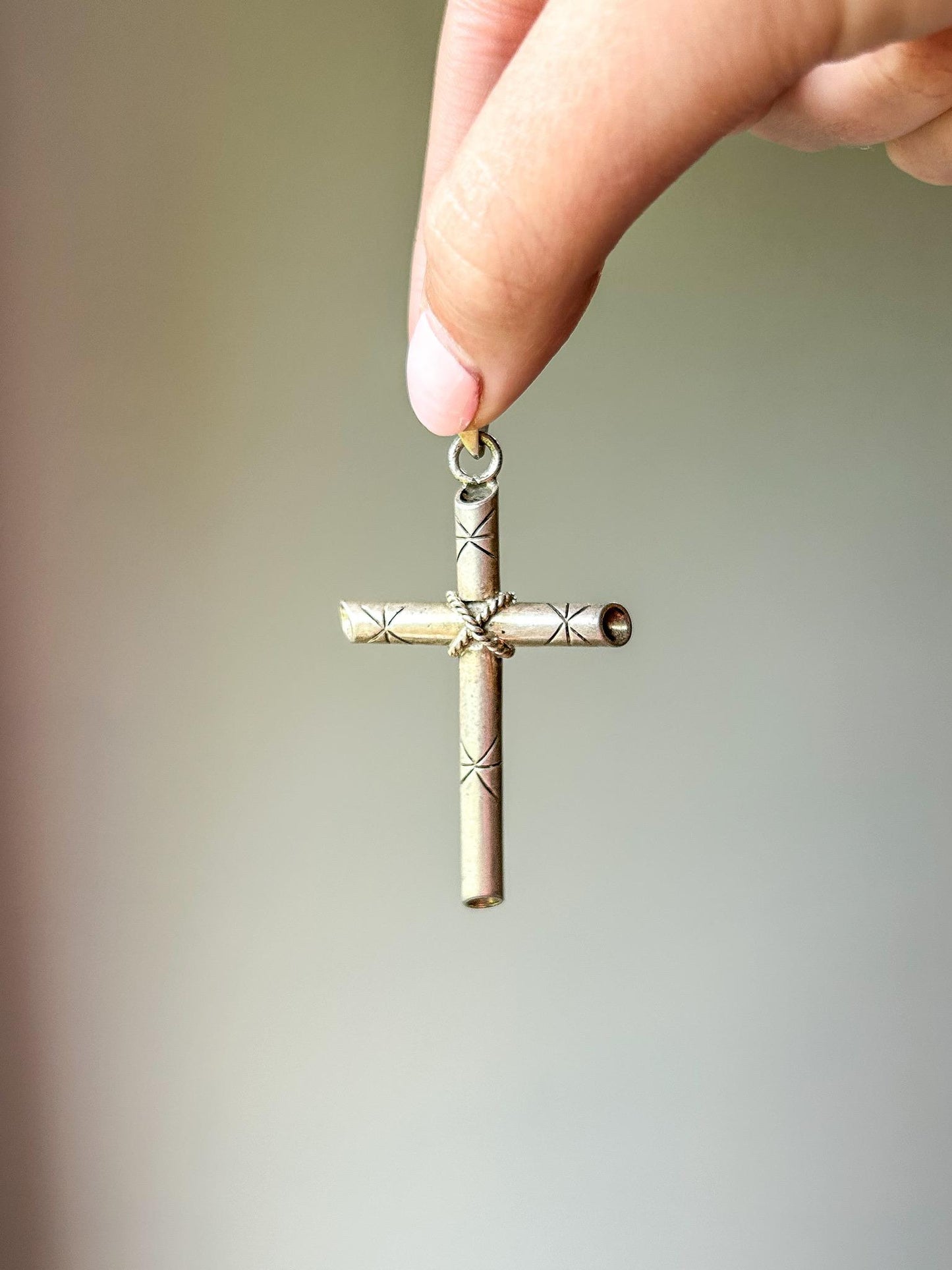 Vintage Large Sterling Silver Cross