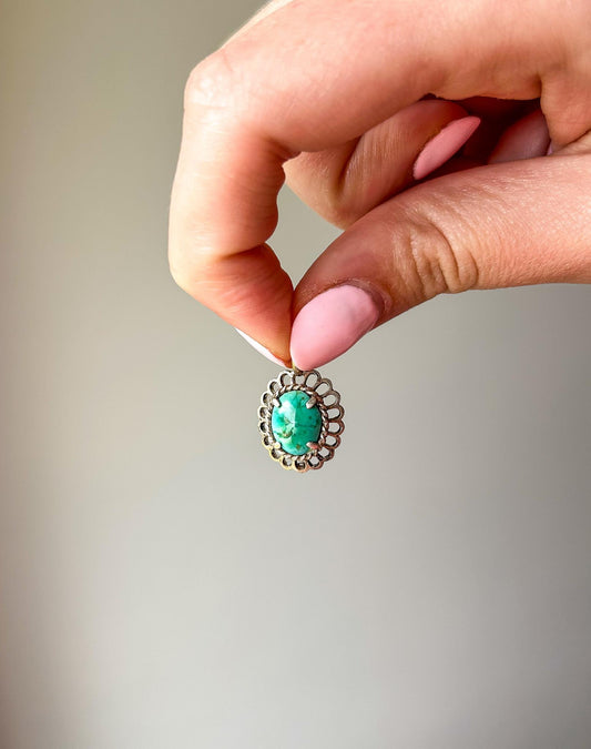 Navajo 925 Turquoise Pendant