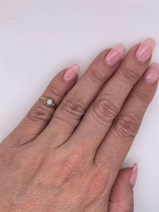 Antique Victorian 10k Baby Opal Ring