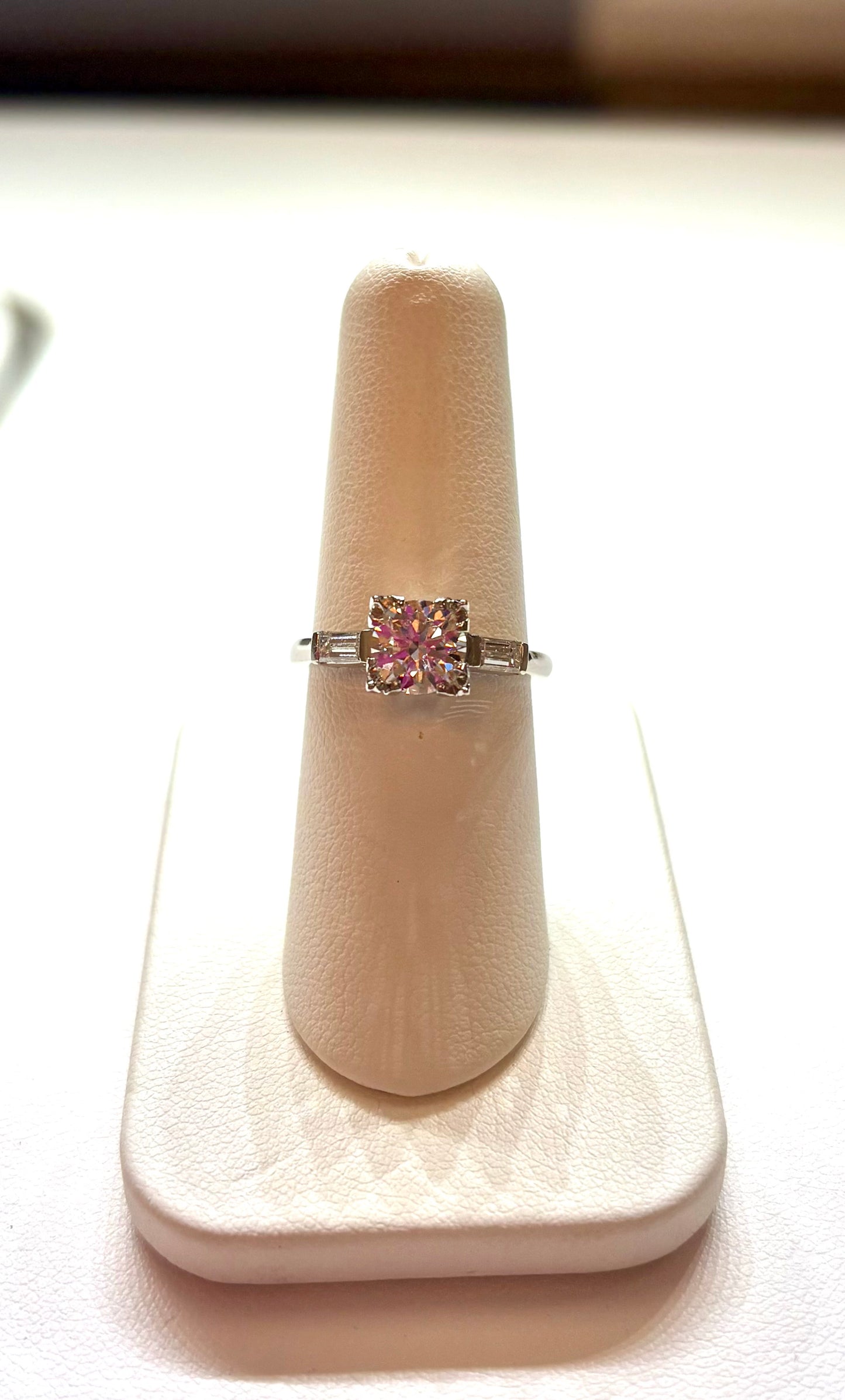Classic Vintage Platinum Diamond Engagement Ring