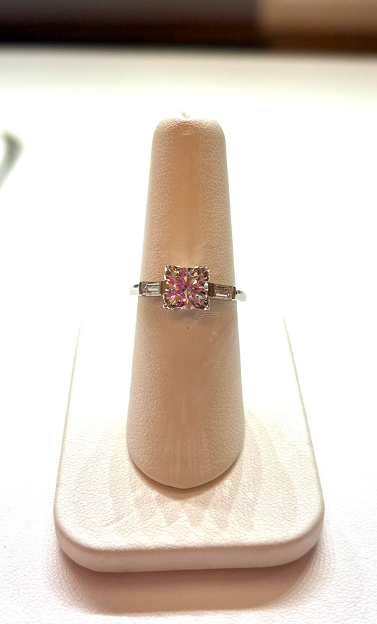 Classic Vintage Platinum Diamond Engagement Ring