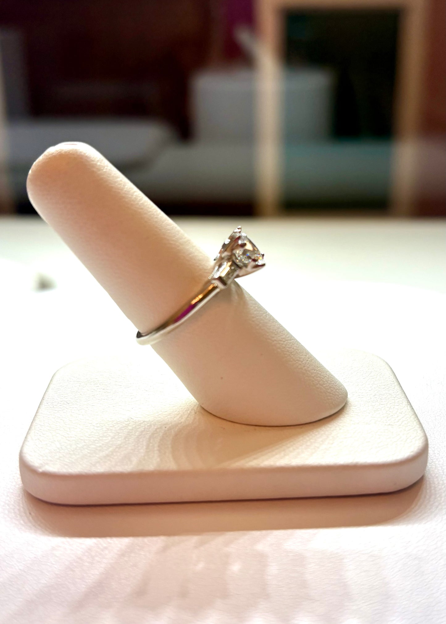 Classic Vintage Platinum Diamond Engagement Ring