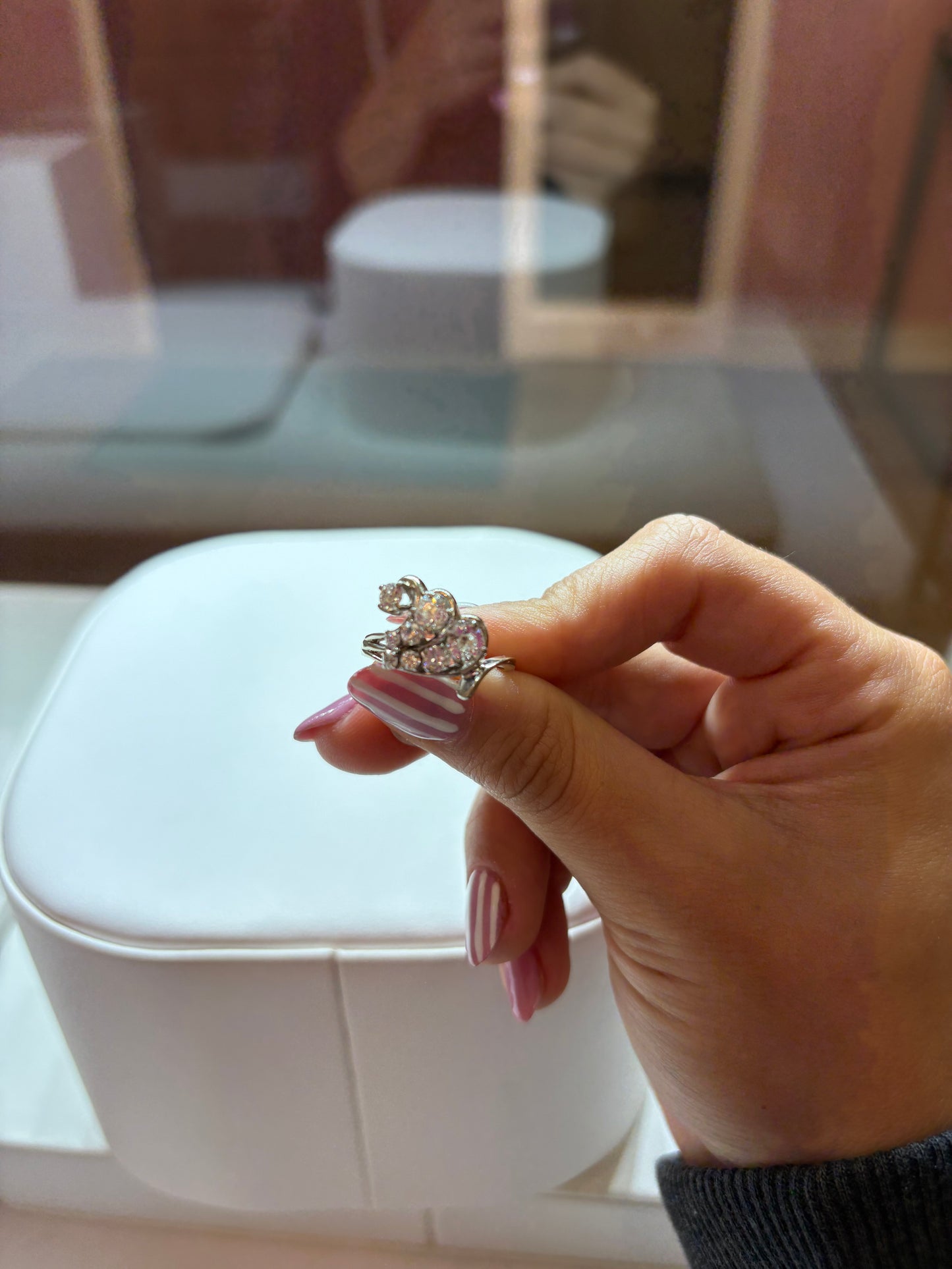 Vintage Diamond Spray Cluster Ring