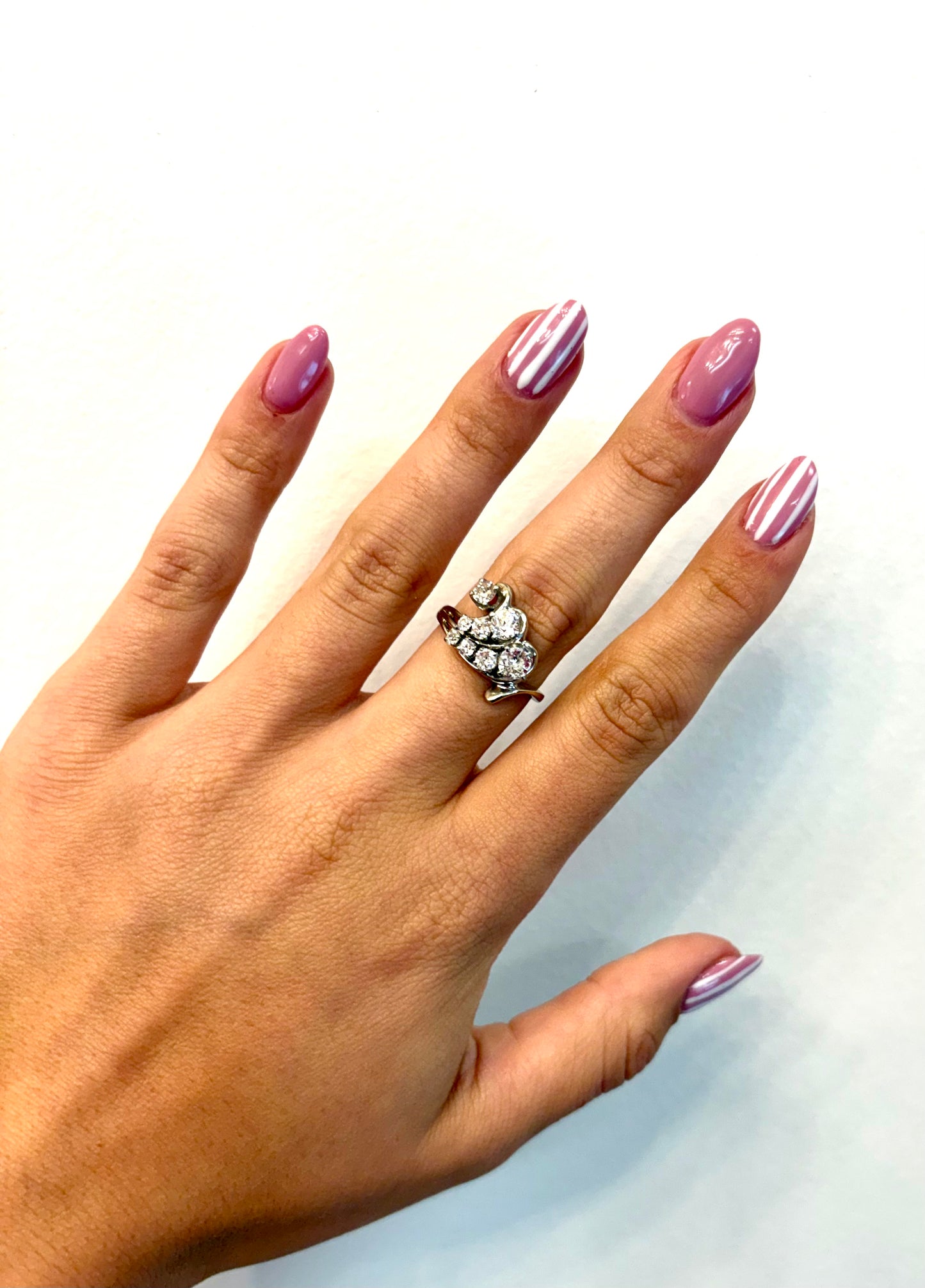 Vintage Diamond Spray Cluster Ring