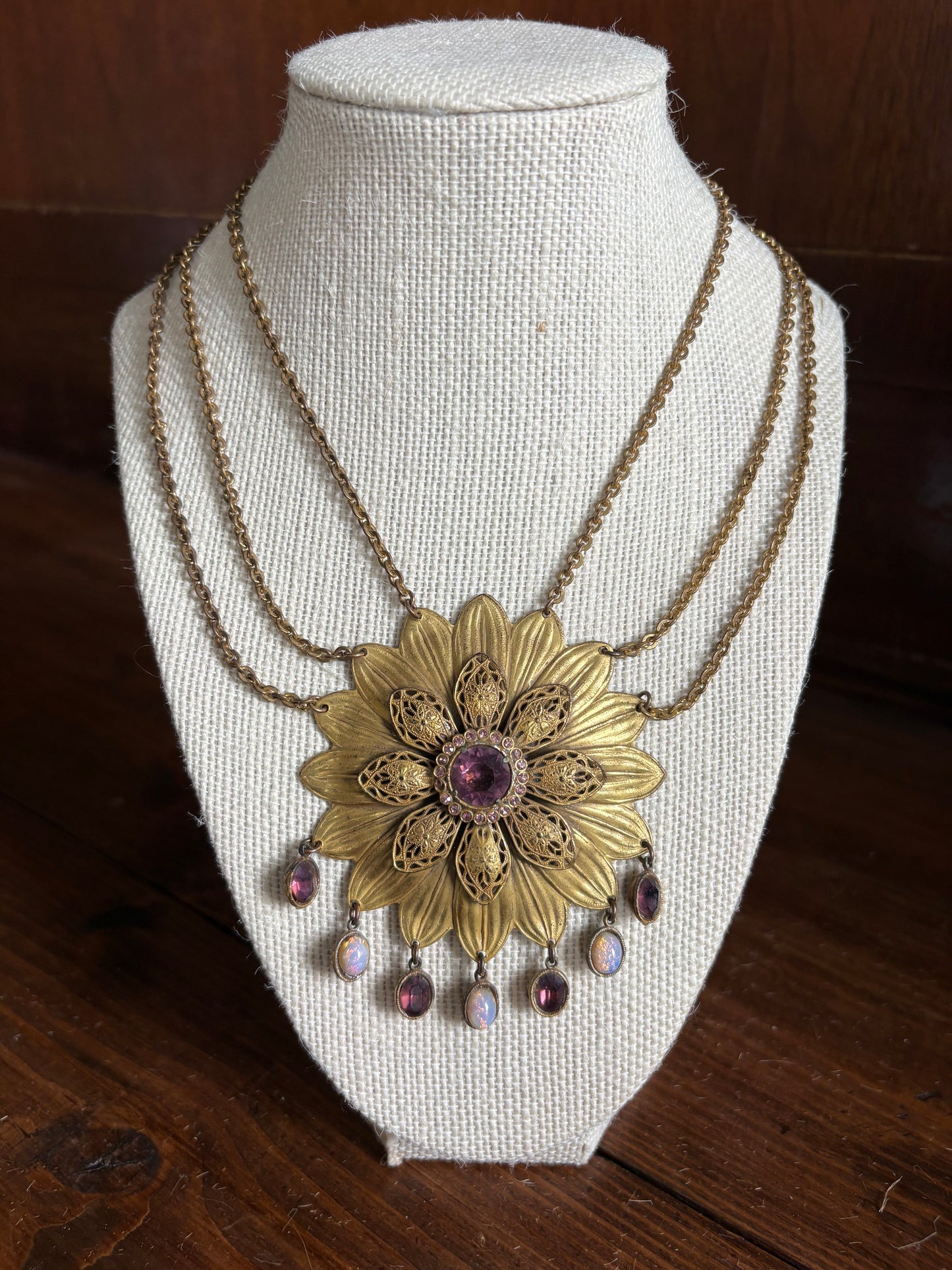 Vintage Flower Necklace