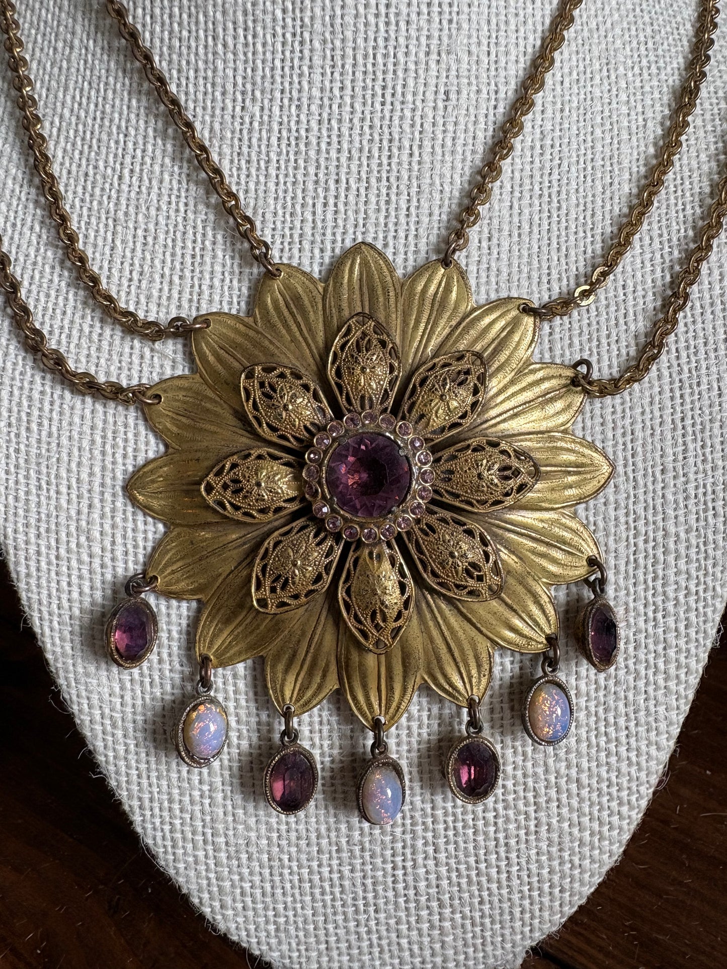 Vintage Flower Necklace