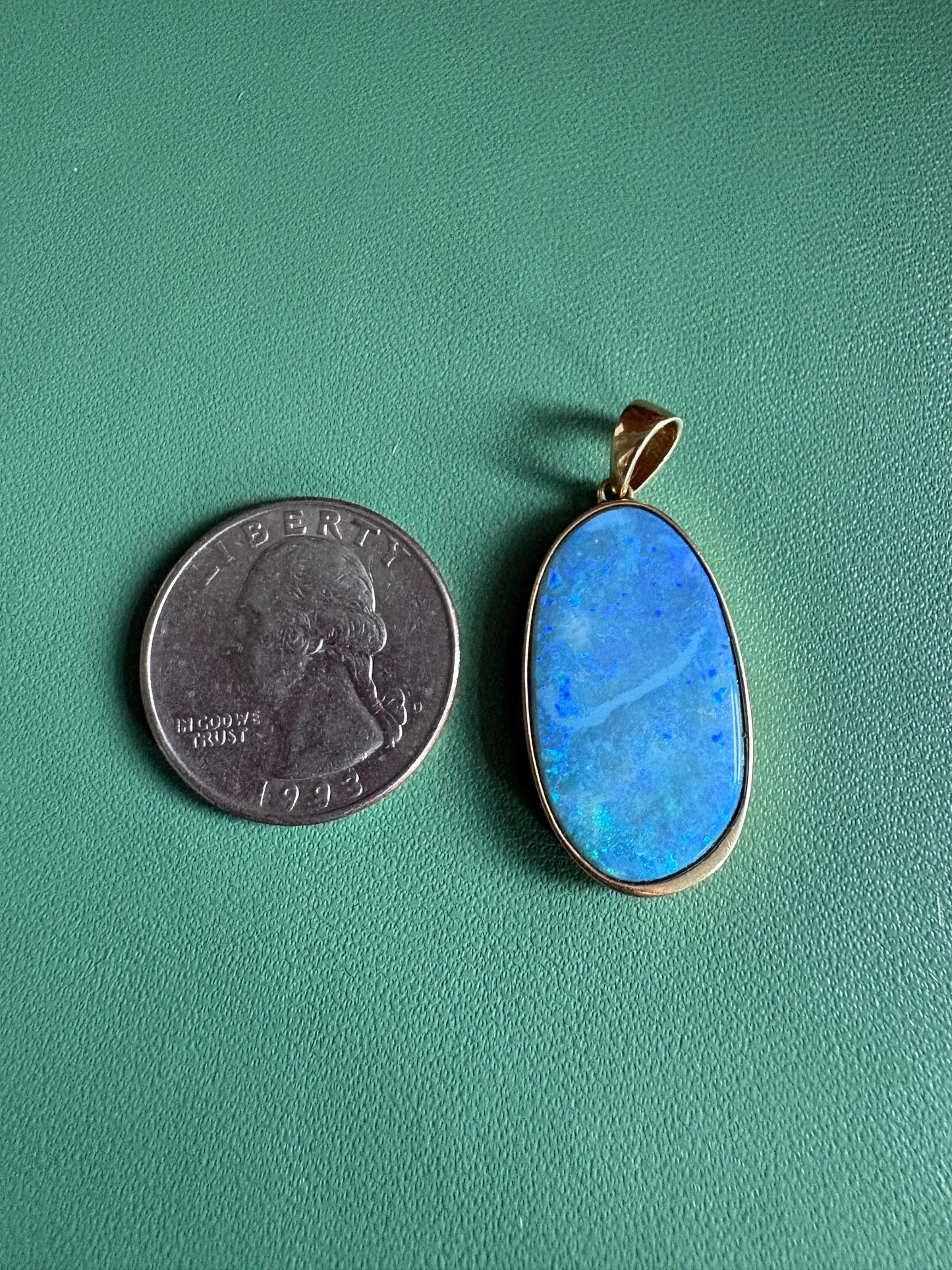 Gold Boulder Pendant