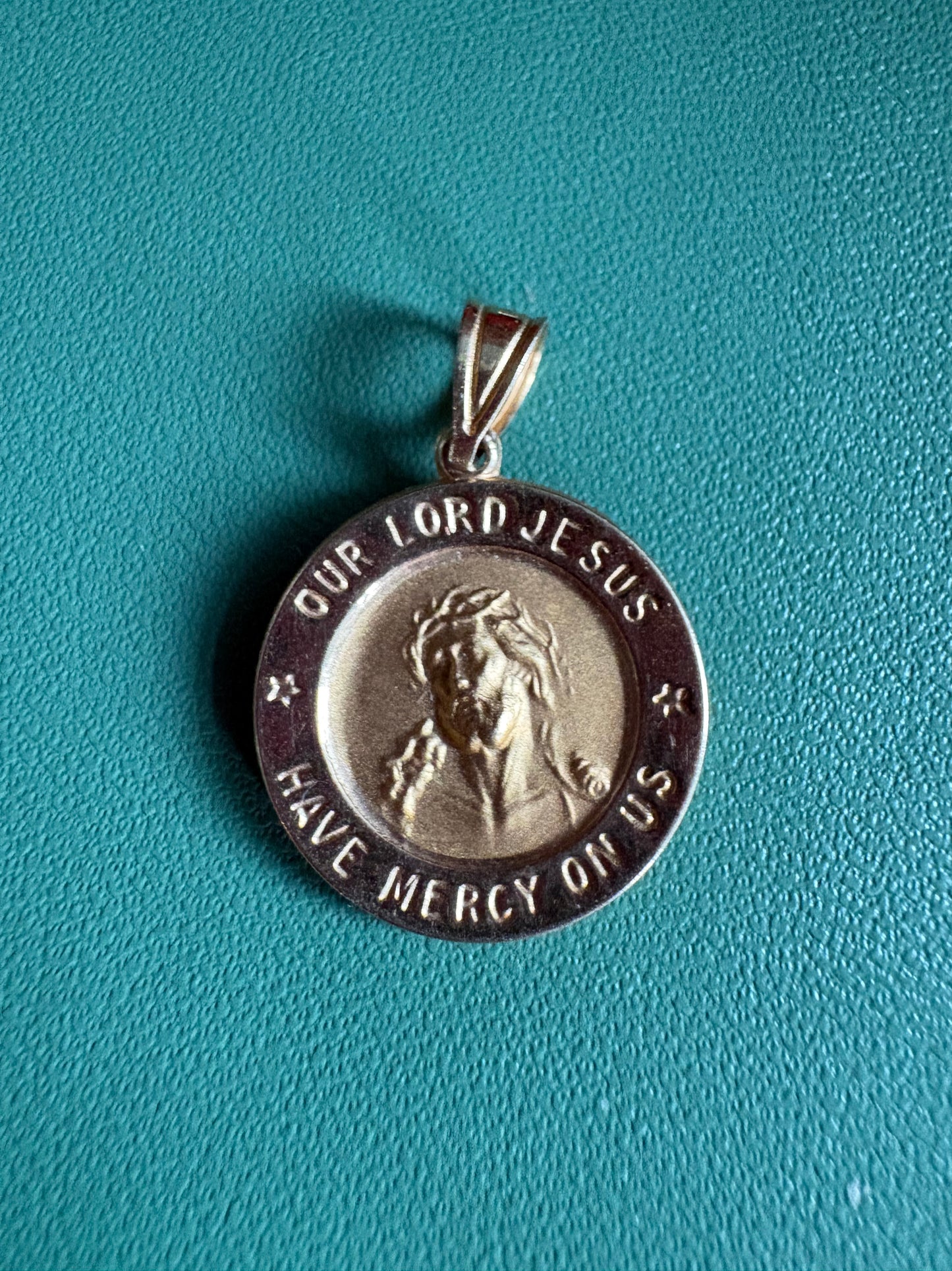 “Our Lord Jesus Have Mercy On Us” Religious Medal Pendant