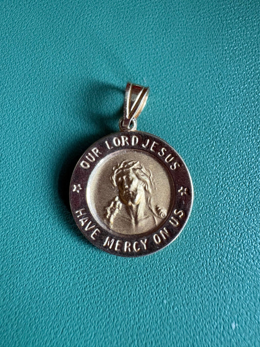“Our Lord Jesus Have Mercy On Us” Religious Medal Pendant