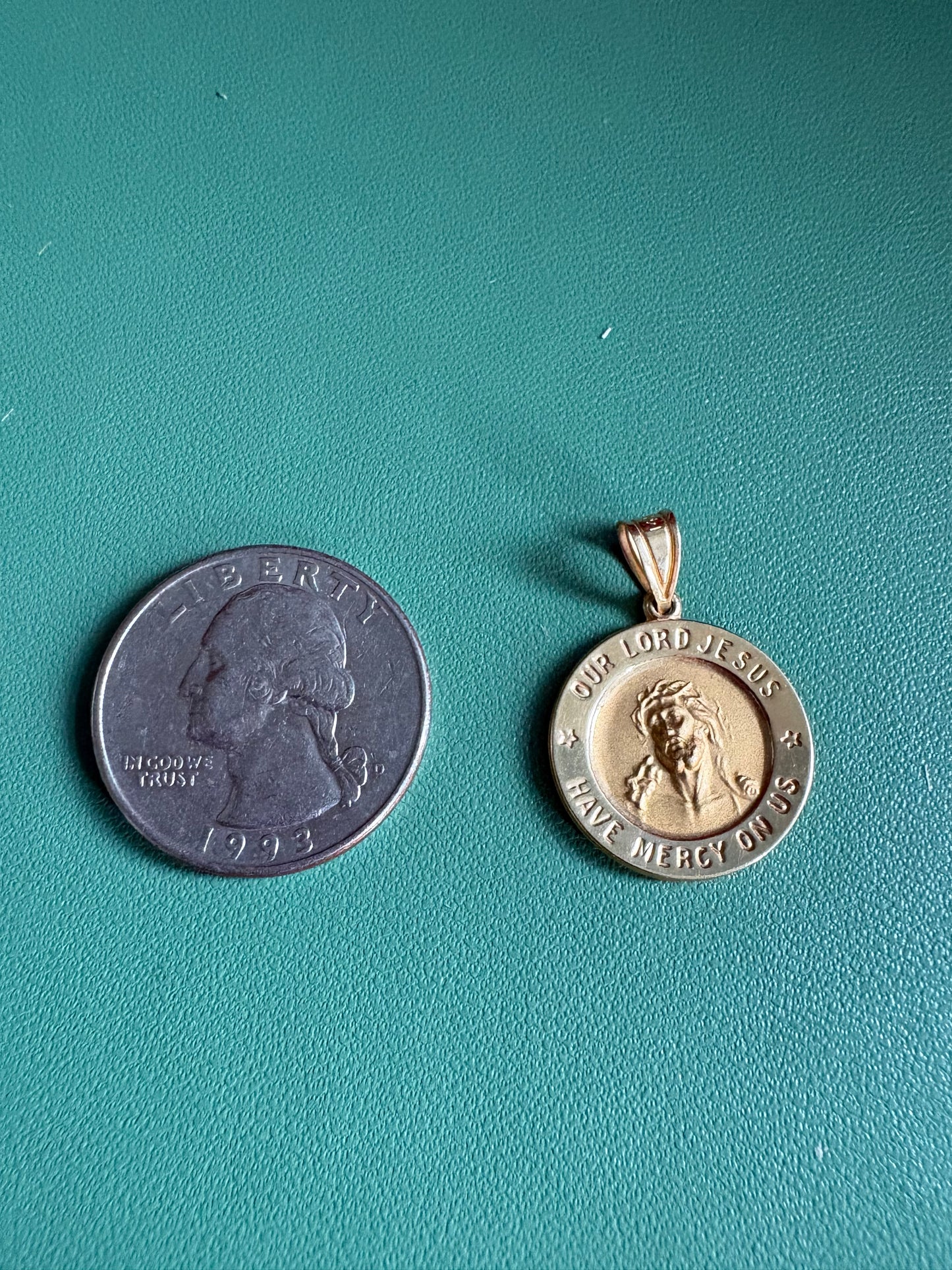 “Our Lord Jesus Have Mercy On Us” Religious Medal Pendant