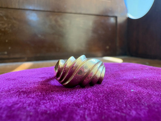 Vintage 10k Croissant Ring Band Yellow Gold
