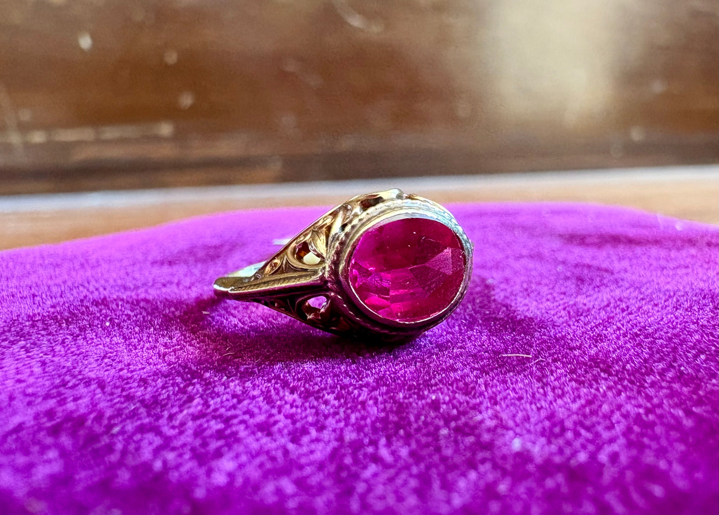 Vintage Ruby Statement Ring