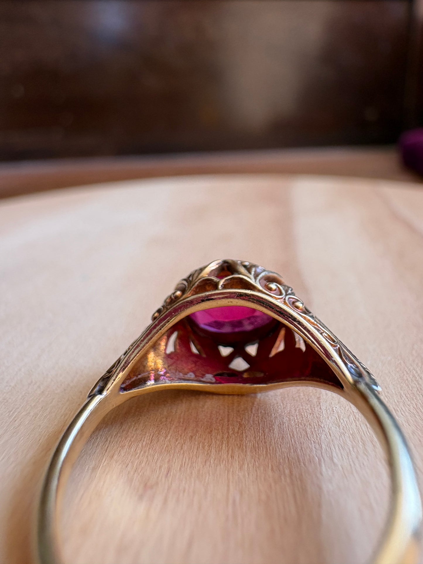 Vintage Ruby Statement Ring