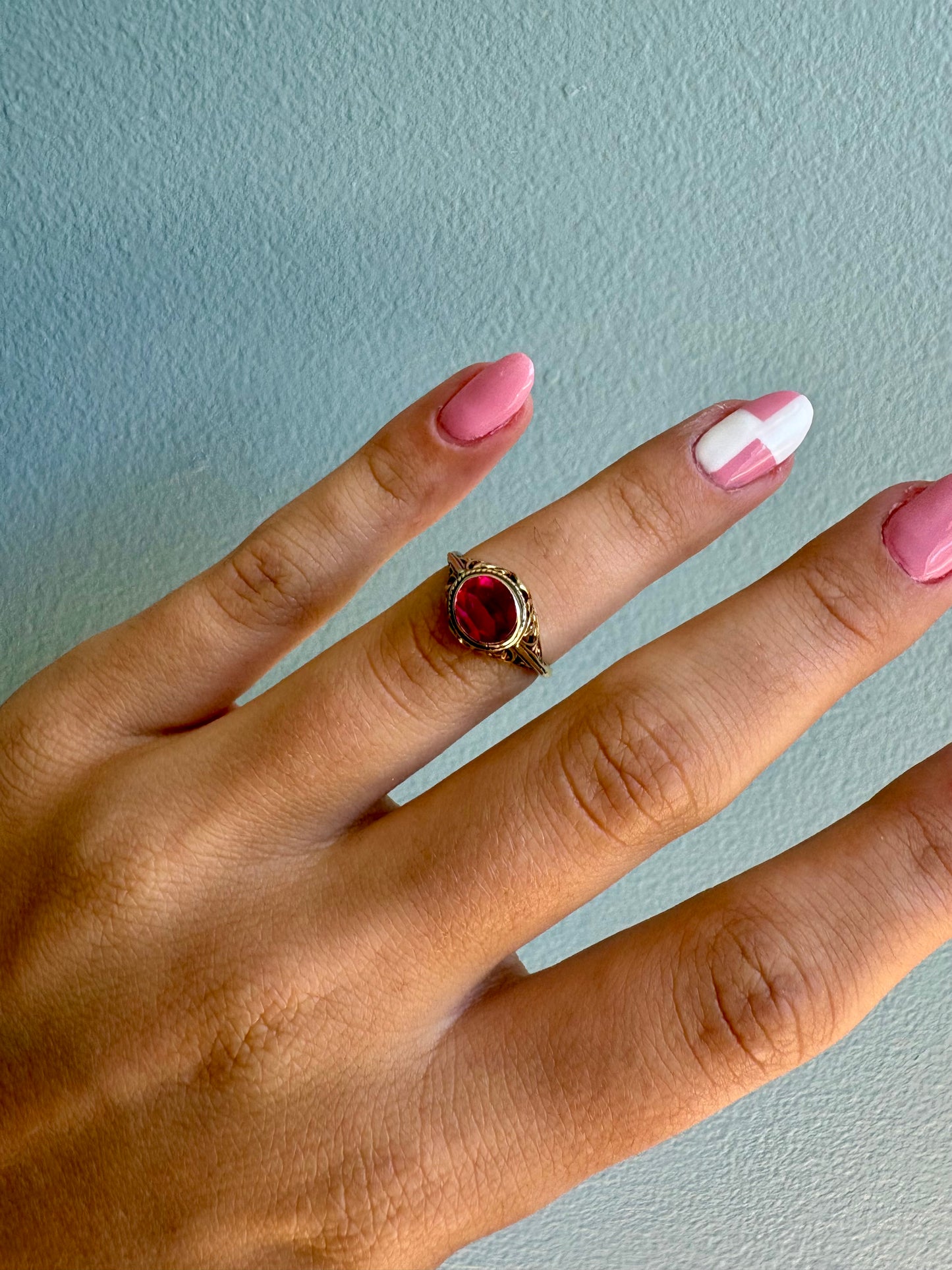 Vintage Ruby Statement Ring