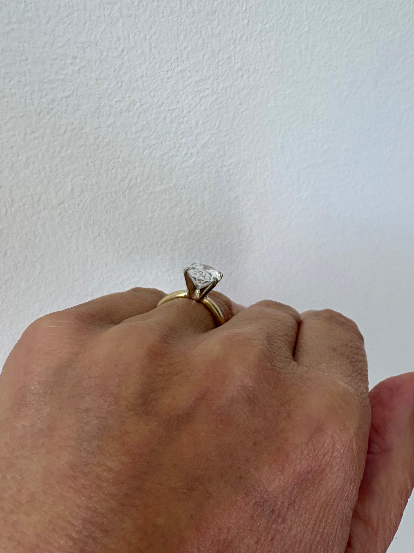 Oval-Cut Lab Grown Diamond 18K Yellow Gold Solitaire Engagement Ring
