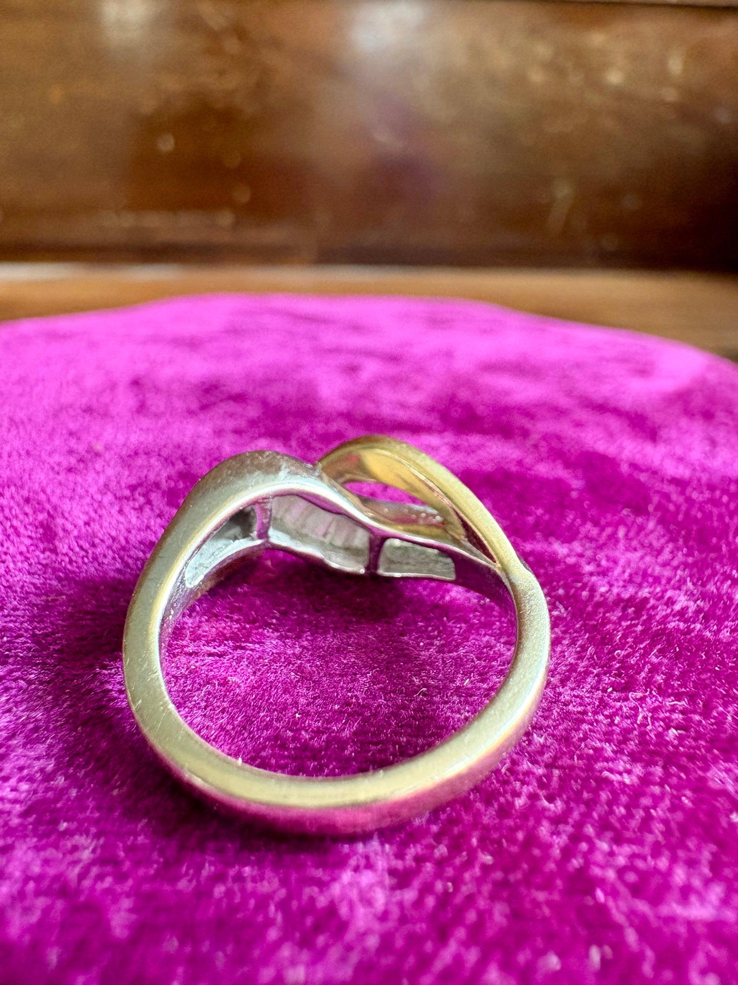 Two-Tone Baguette Diamond 14K Yellow & White Gold Ring