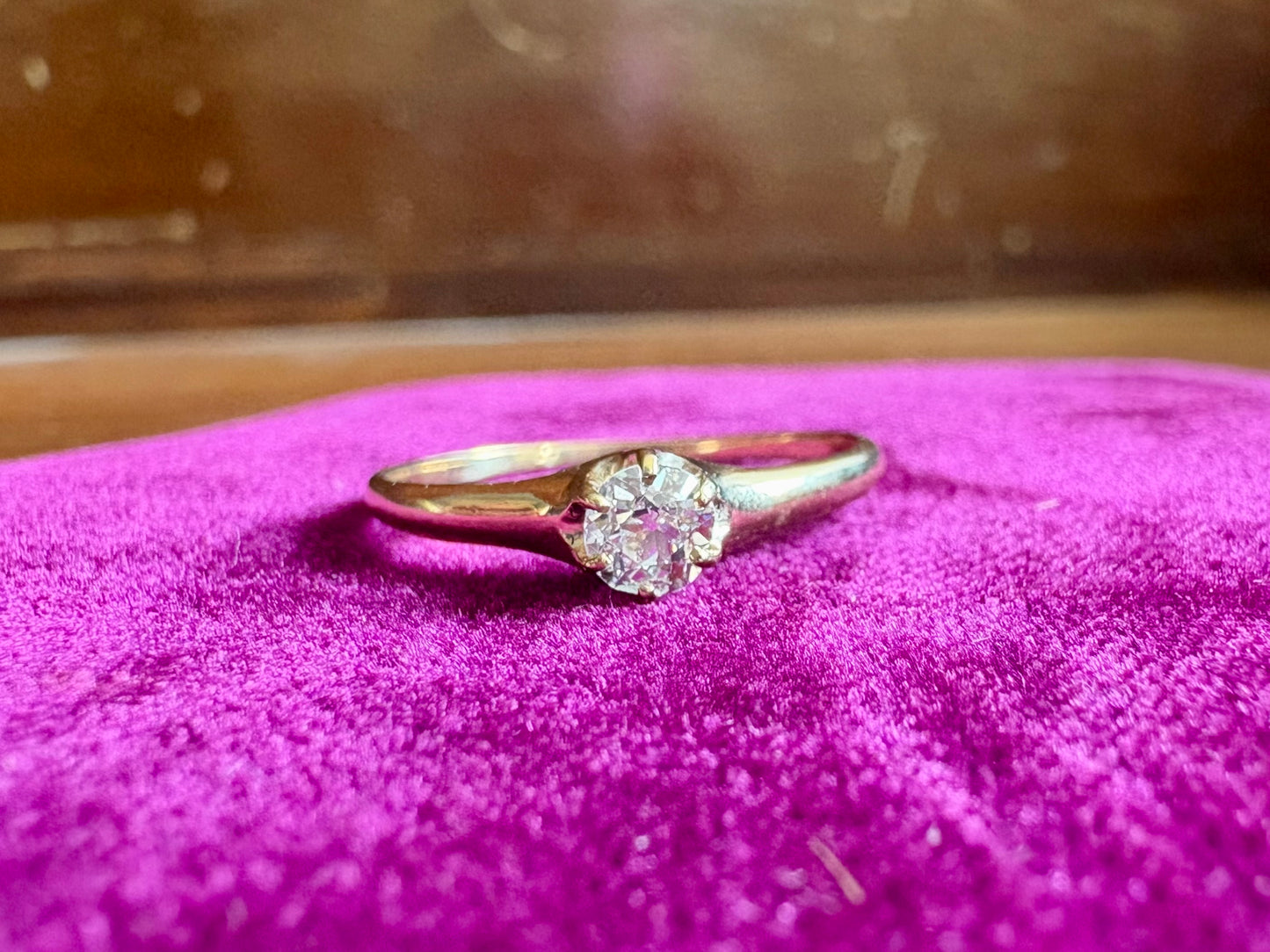 Natural Diamond 14K Yellow Gold Ring