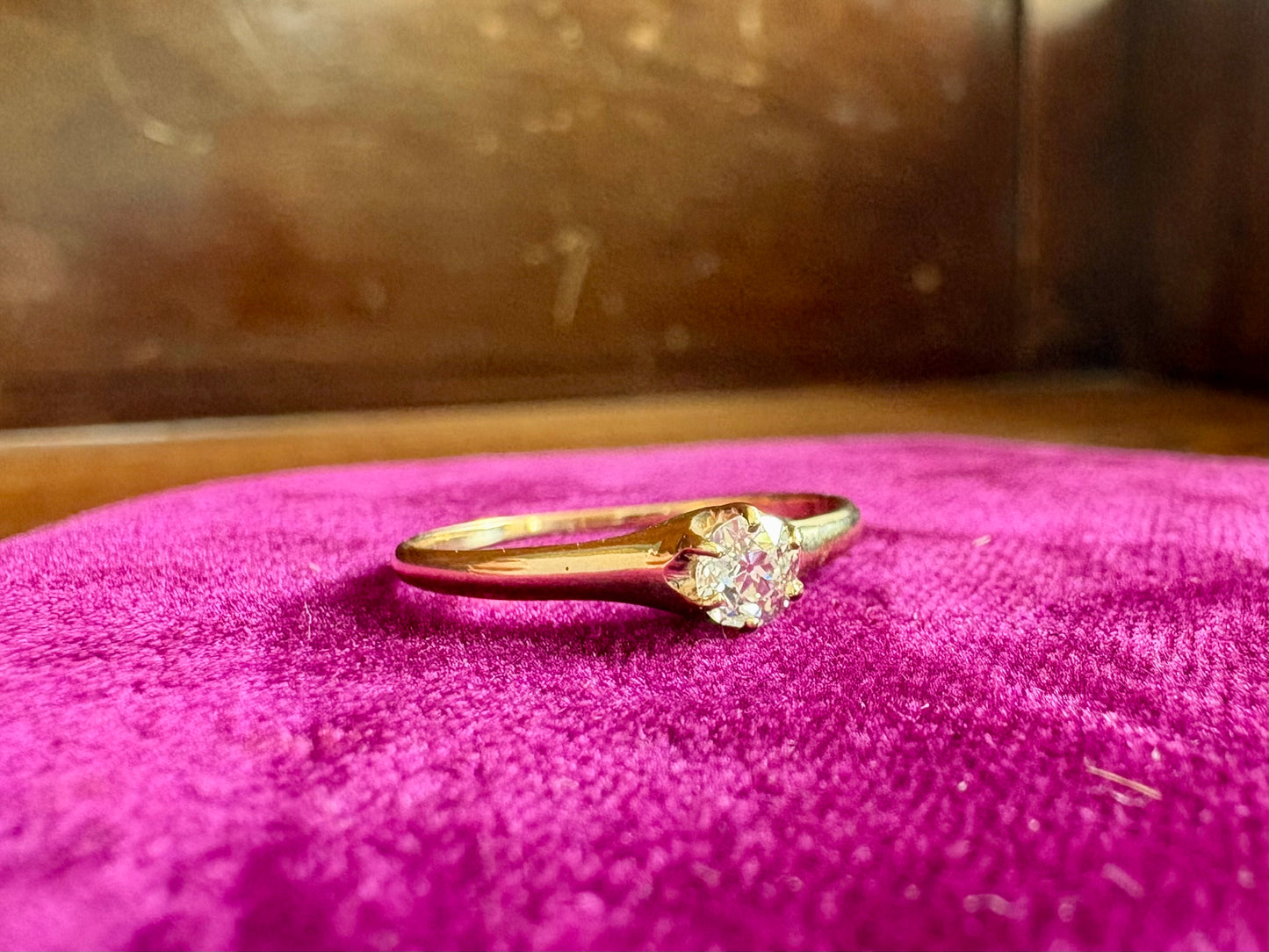 Natural Diamond 14K Yellow Gold Ring